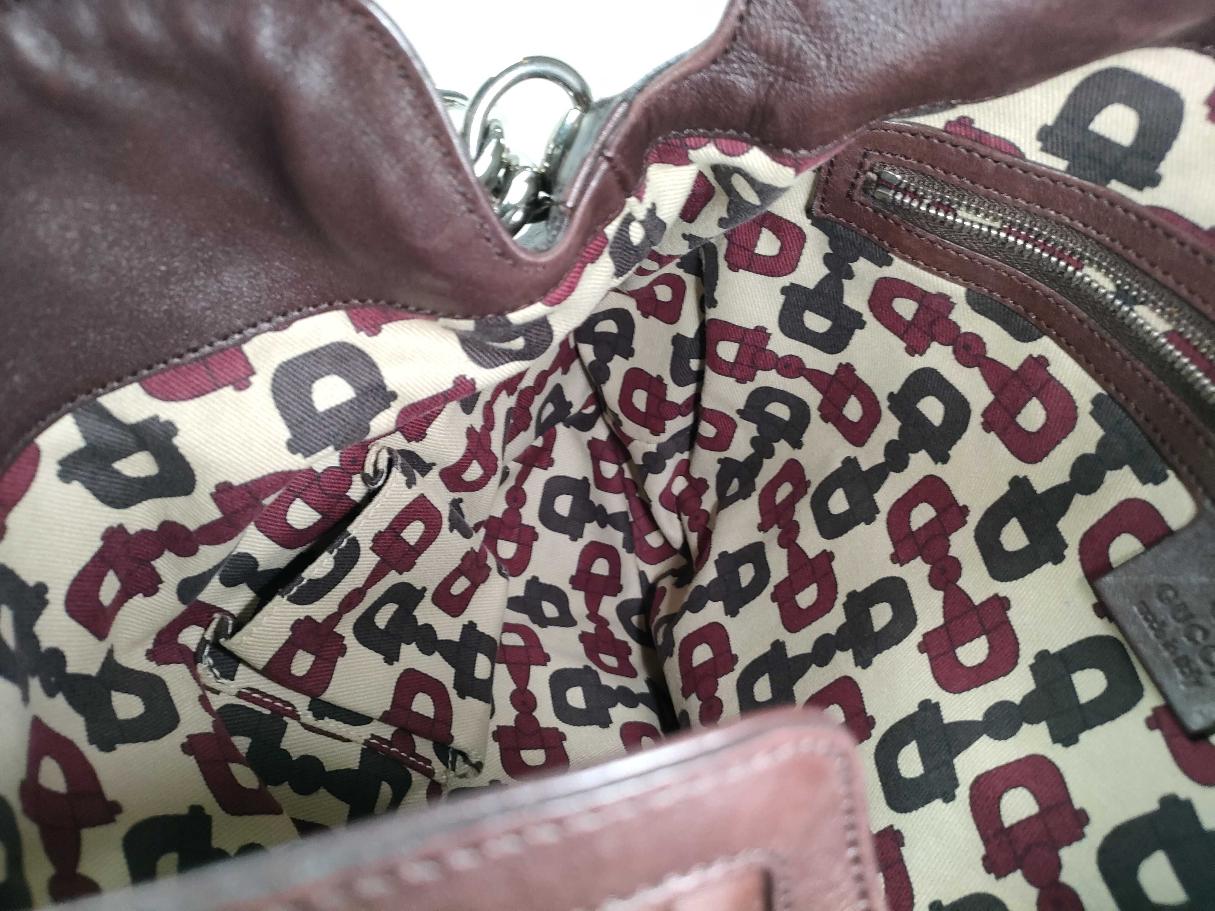 Guccissima Bamboo Handle 2-Way Handbag Shoulder Handbag — view 10