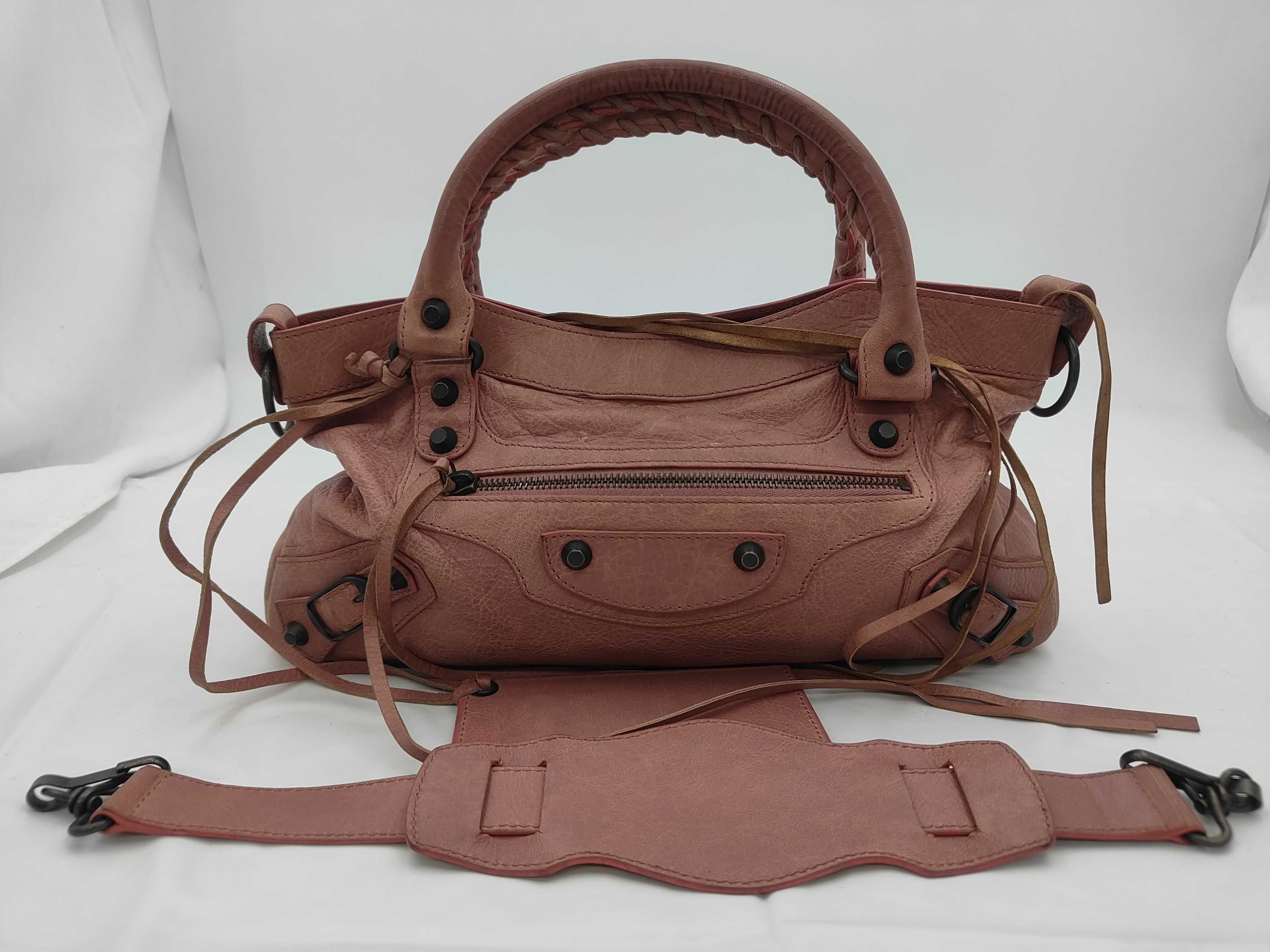 Leather City Pink Handbag