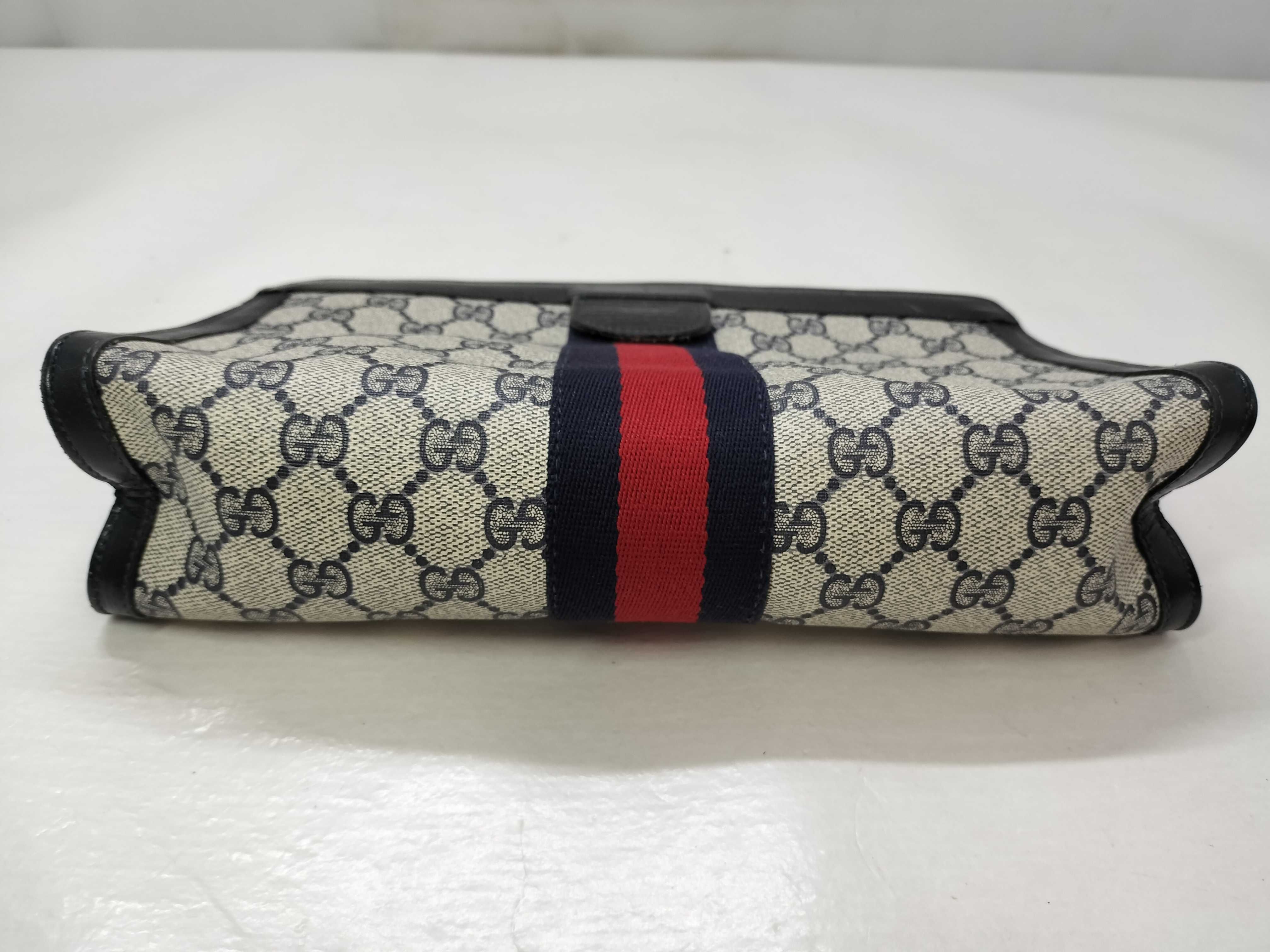 GG Supreme, Old Gucci GG Supreme Sherry Clutch Bag, Second Bag — view 11