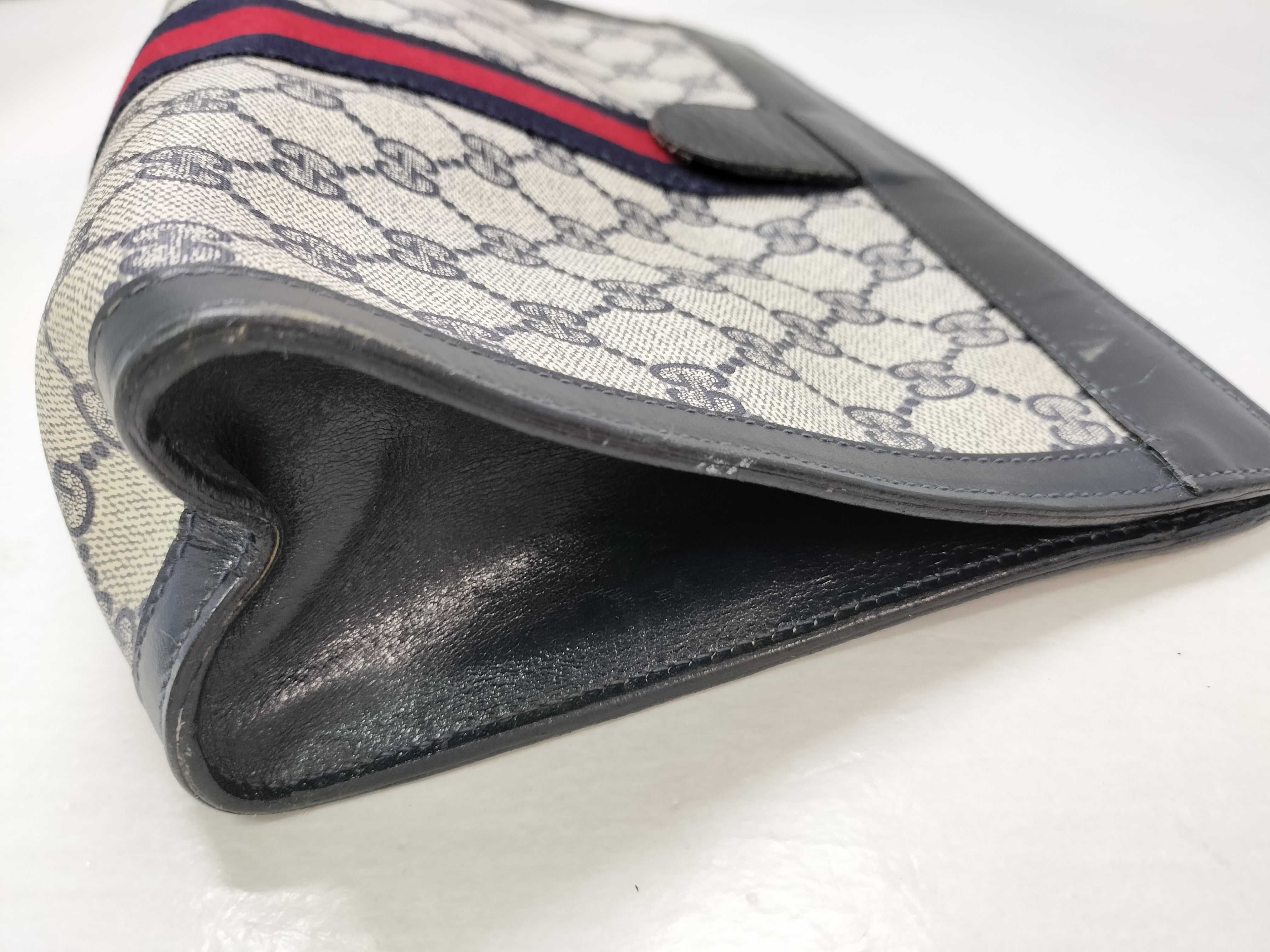 GG Supreme, Old Gucci GG Supreme Sherry Clutch Bag, Second Bag — view 12