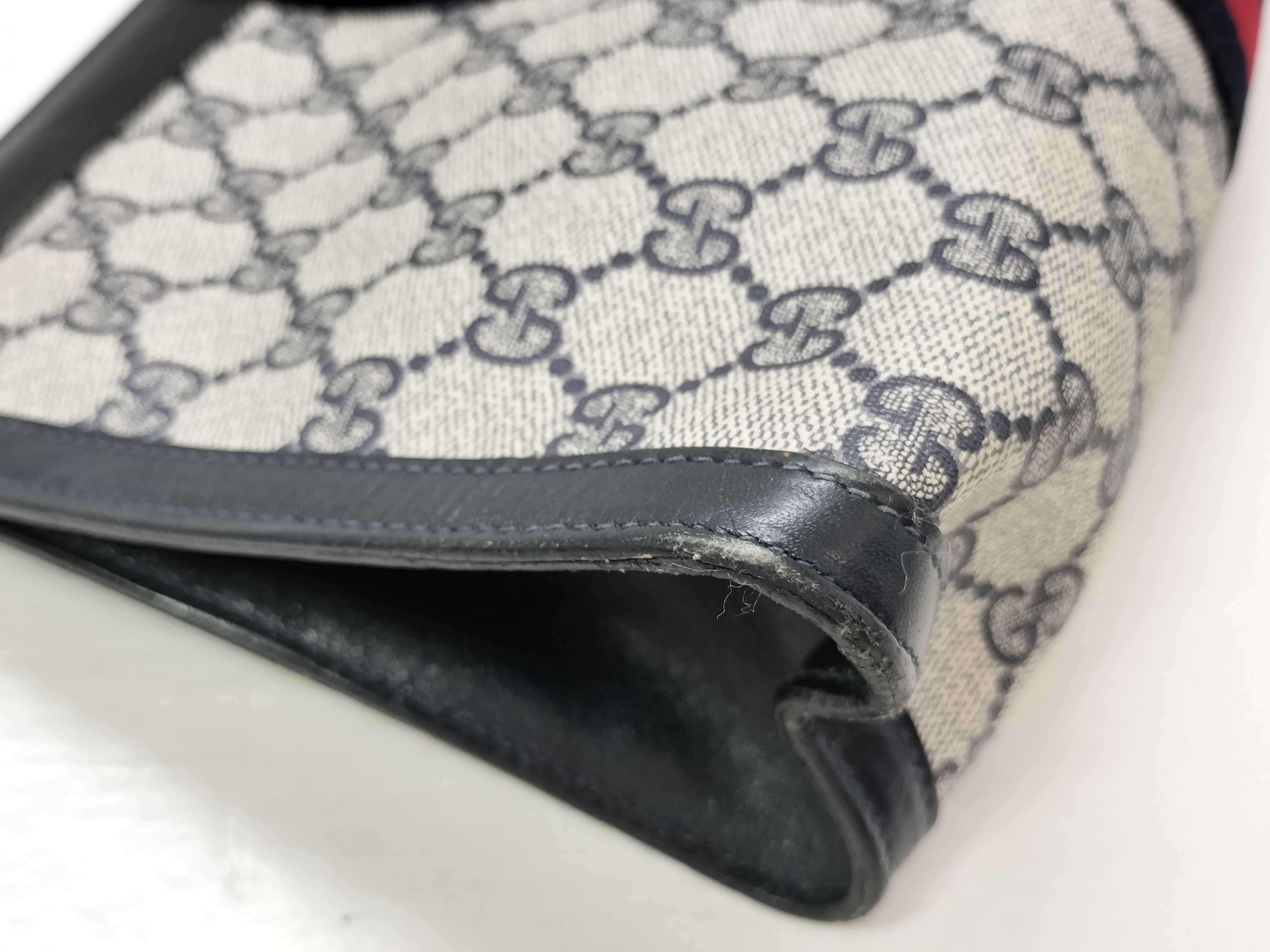 GG Supreme, Old Gucci GG Supreme Sherry Clutch Bag, Second Bag — view 3