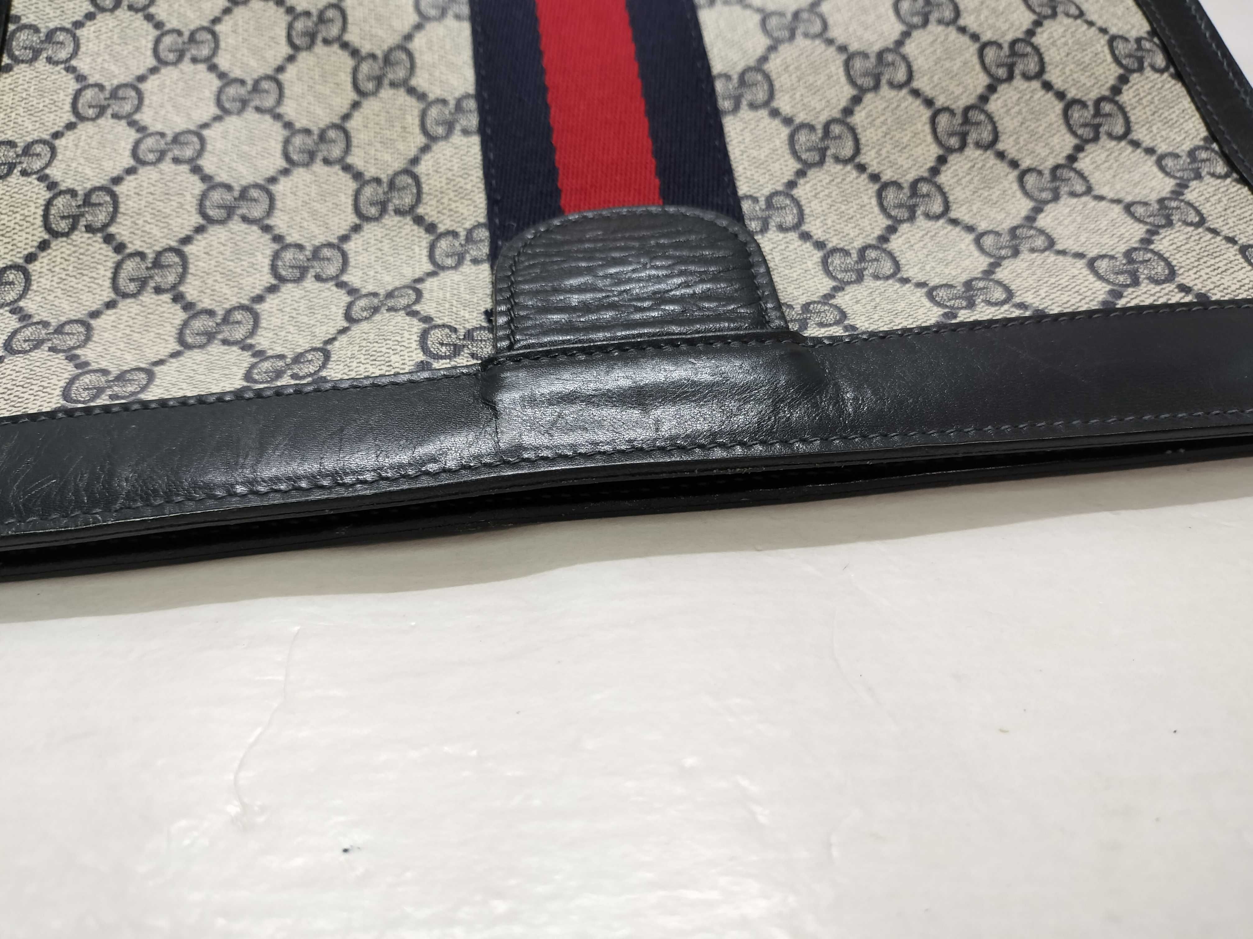GG Supreme, Old Gucci GG Supreme Sherry Clutch Bag, Second Bag — view 10