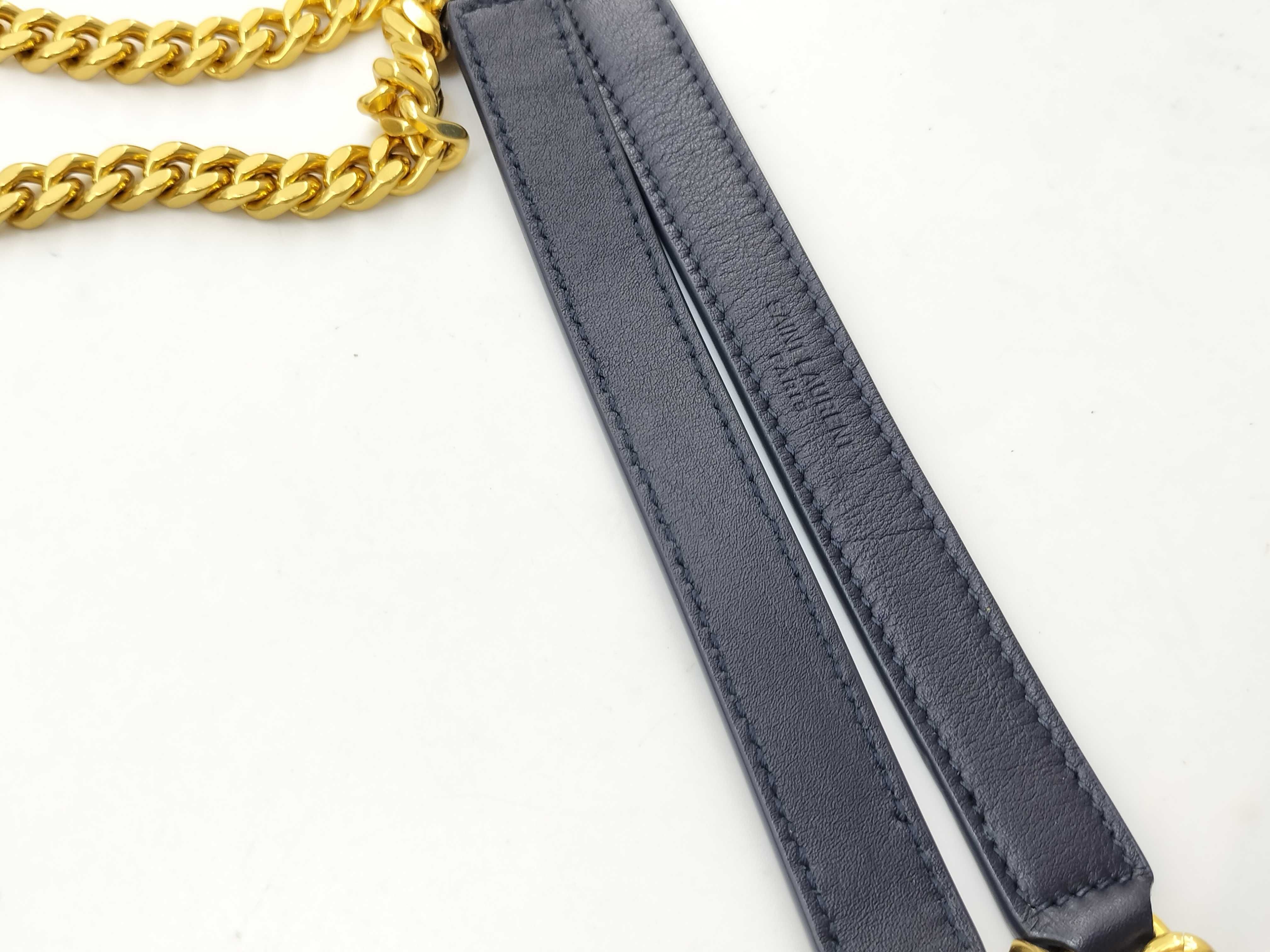 Envelope Canvas x Leather Chain Shoulder Bag — view 5