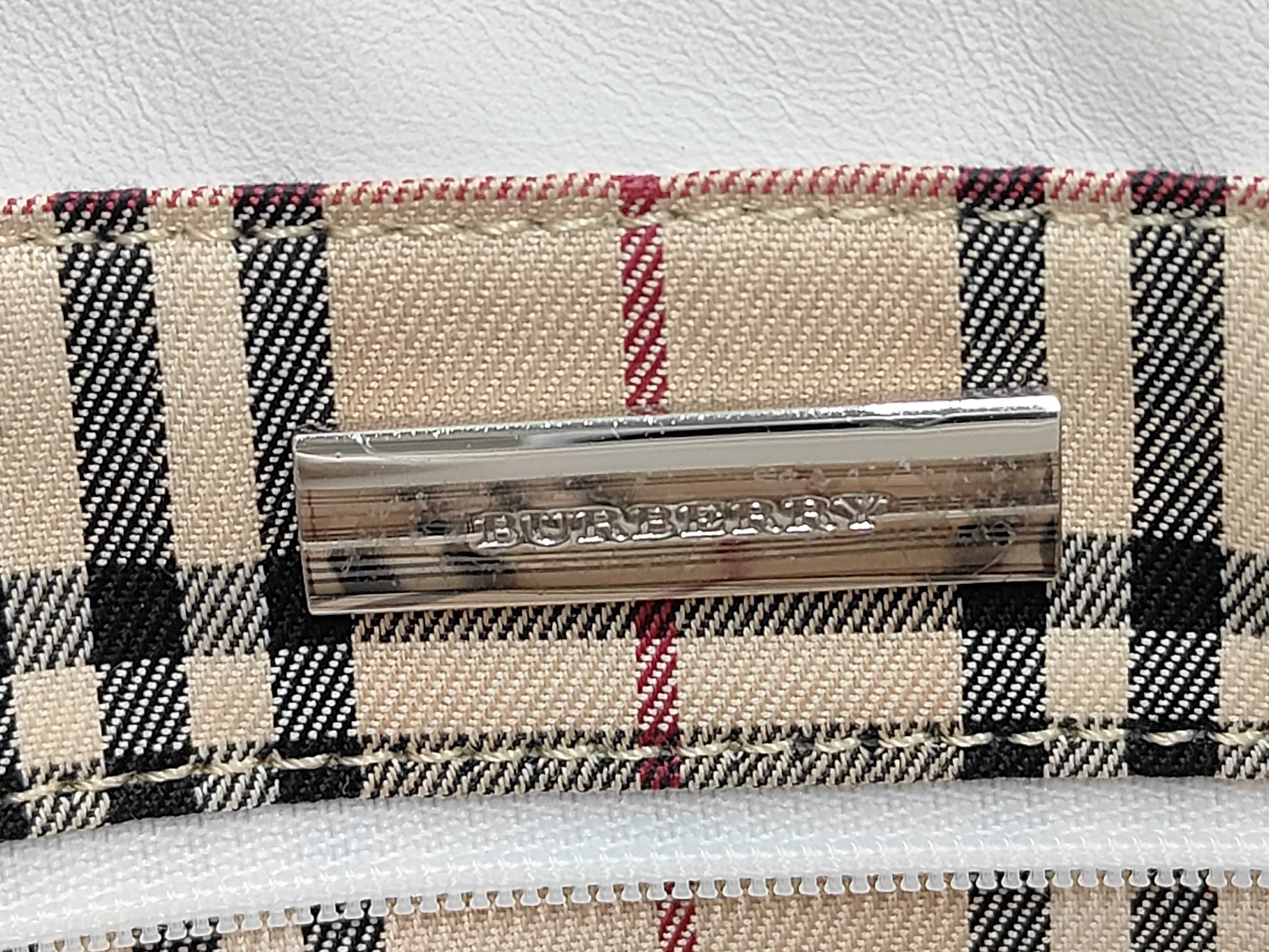 Leather Nova Check Tote Bag — view 9