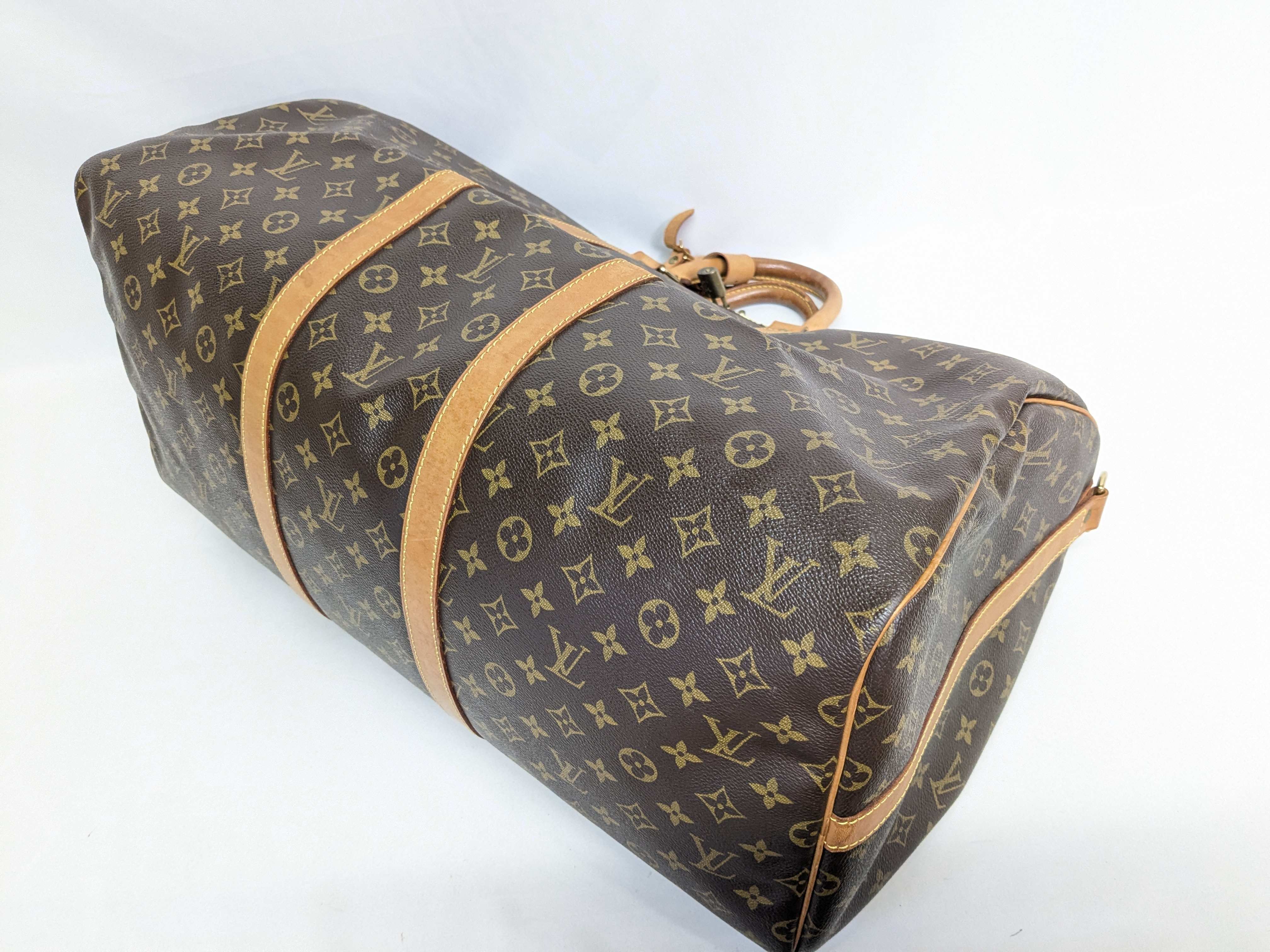 LV Monogram Keepall Bandoulière 55 Boston Bag — view 4