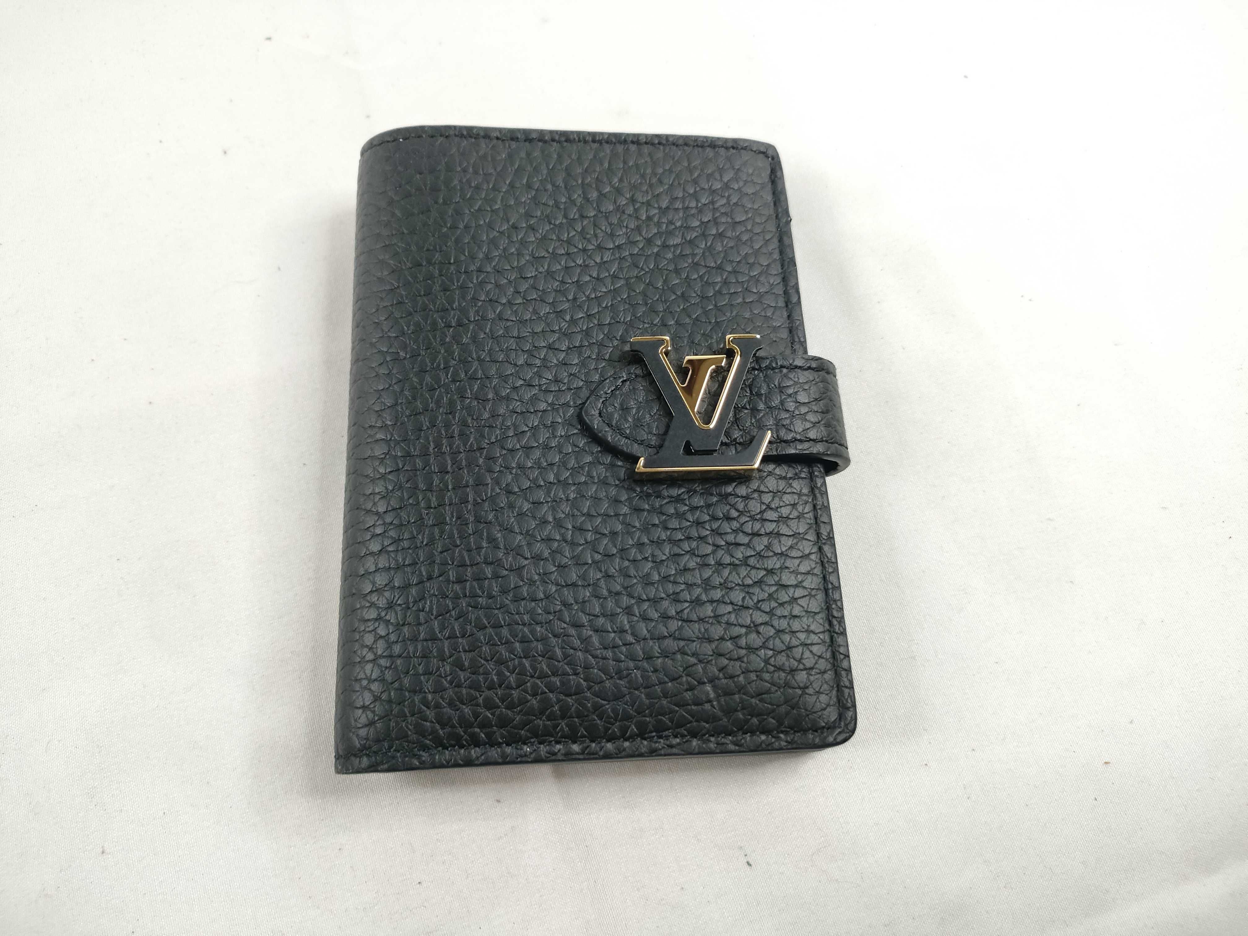 LV Vertical Compact M81561 Black Wallet