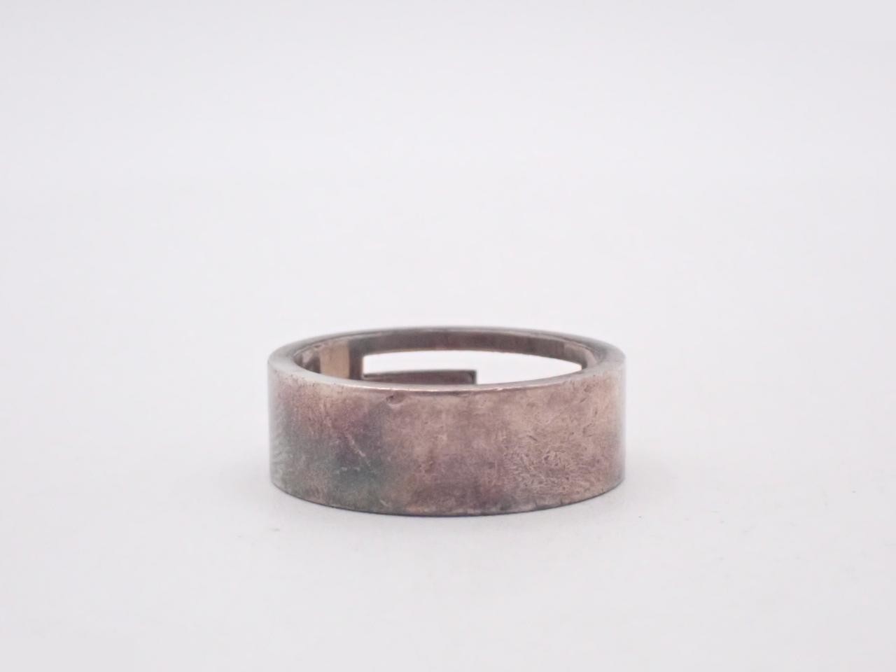 GG Ring, 925 Studless Metal, 9.2g, Stamped 24, Actual Size #23 — view 2