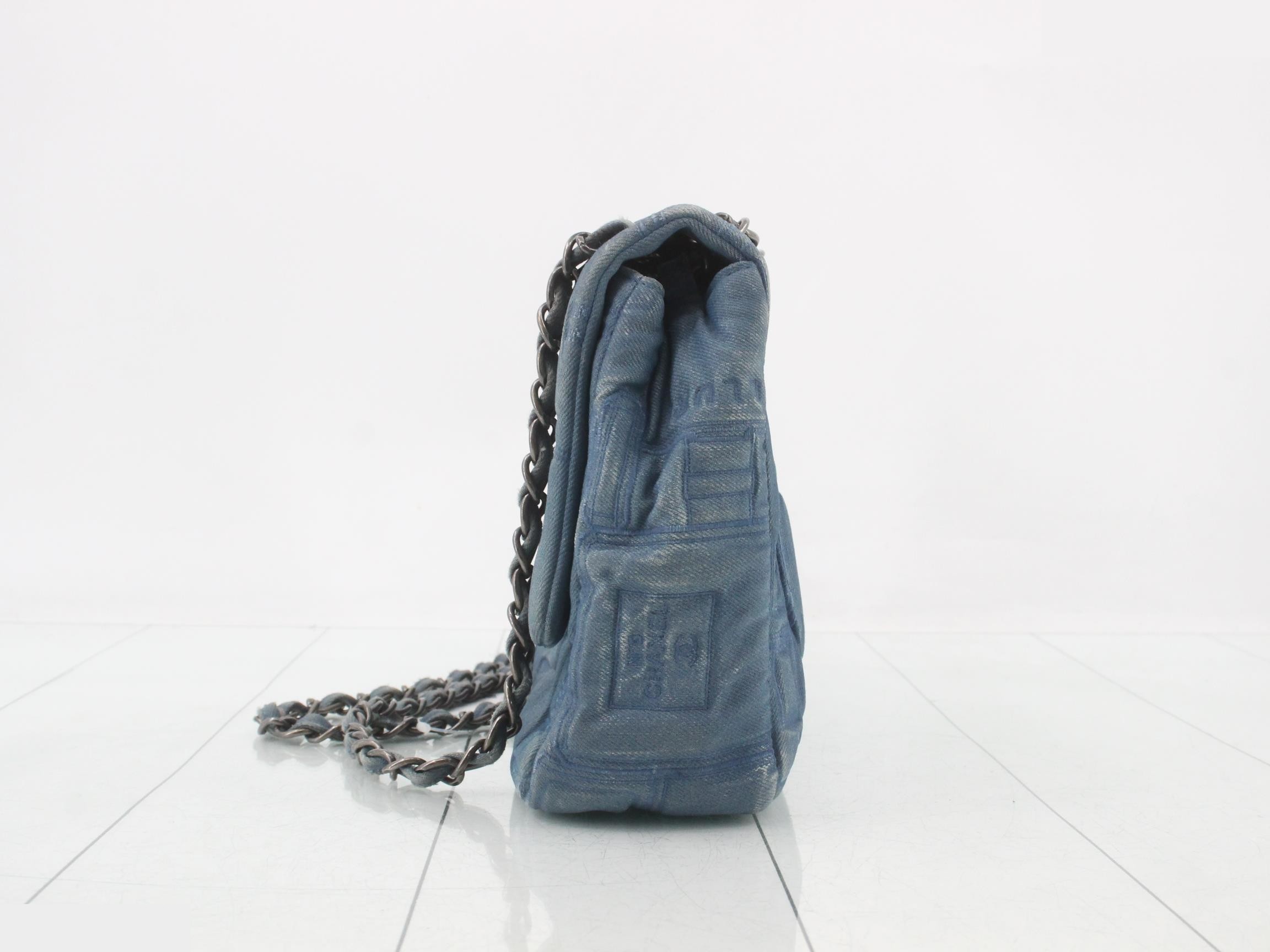Denim shoulder bag — view 3