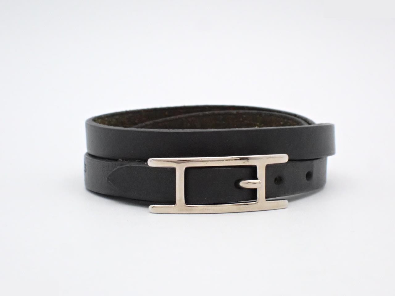 Leather bracelet "Api 3" MM black arm circumference approx. 15.5cm