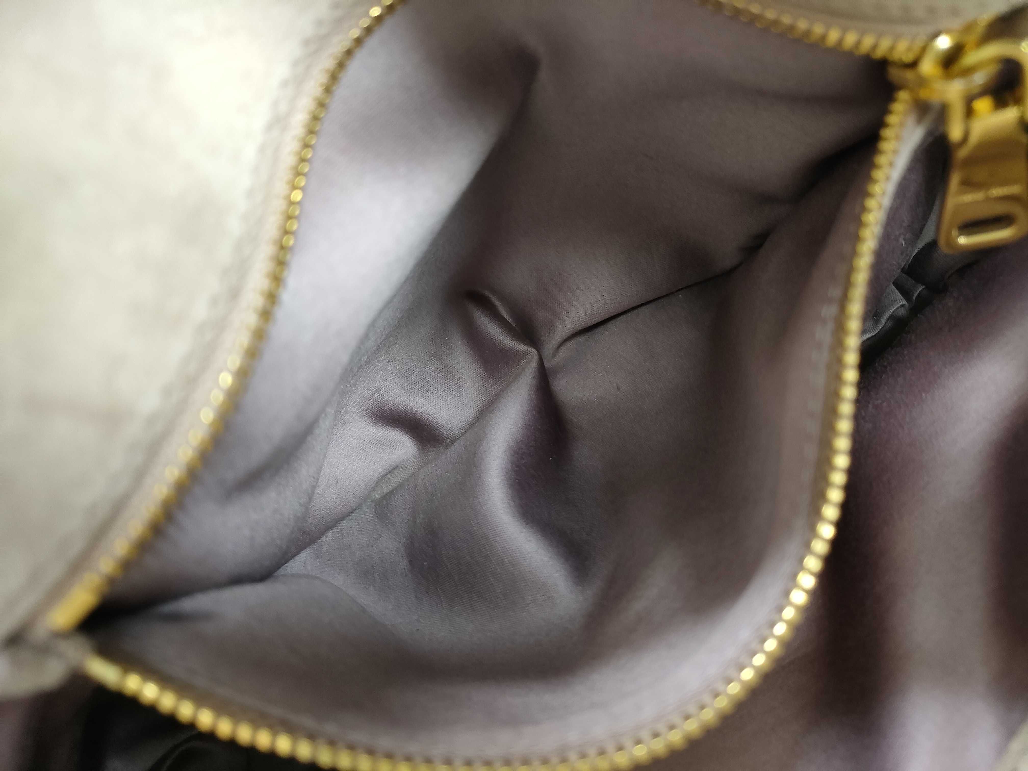 2-Way Handbag/Shoulder Bag, Leather, Pink Beige Handbag — view 11