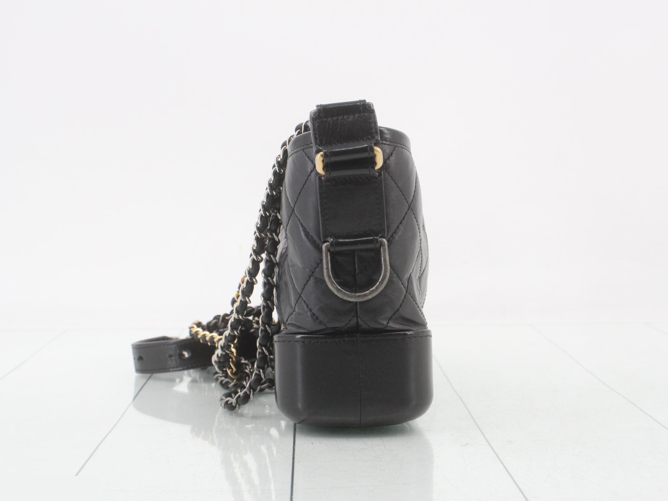 Gabrielle Vintage Calfskin Chain Shoulder Bag (with original seal) — view 3
