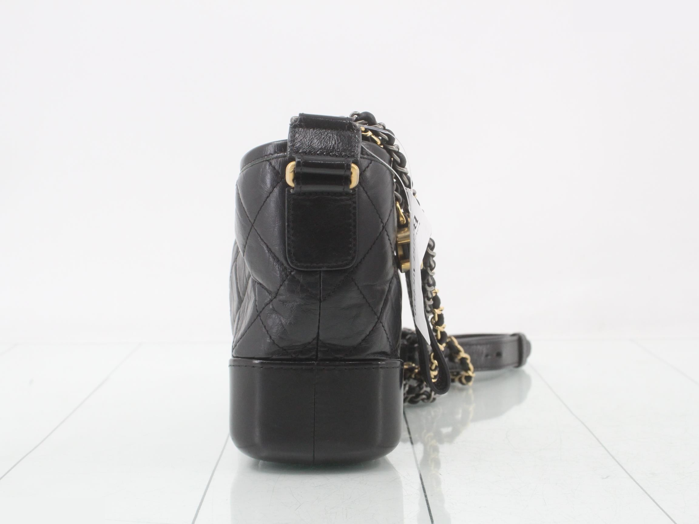 Gabrielle Vintage Calfskin Chain Shoulder Bag (with original seal) — view 4