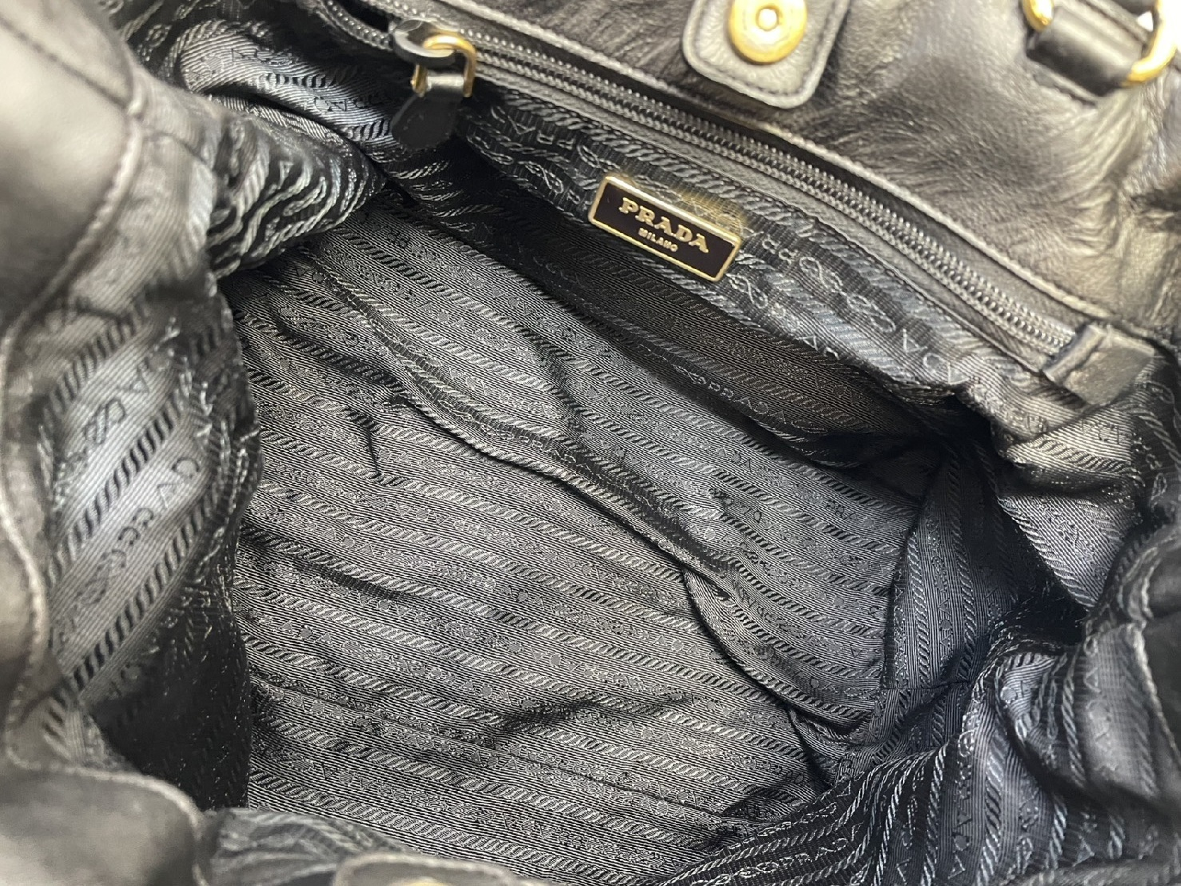 Ribbon Braided Intreccio Handbag Tote Bag 2-Way Shoulder Bag Black BN1778 Shoulder Bag — view 13