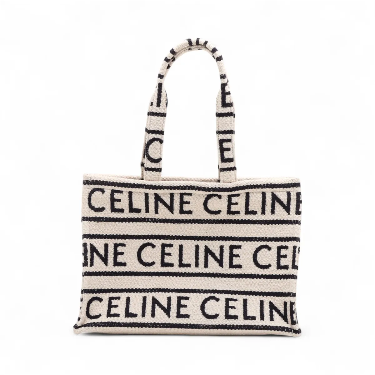 Large Cabas Thais Canvas Tote Bag, Beige