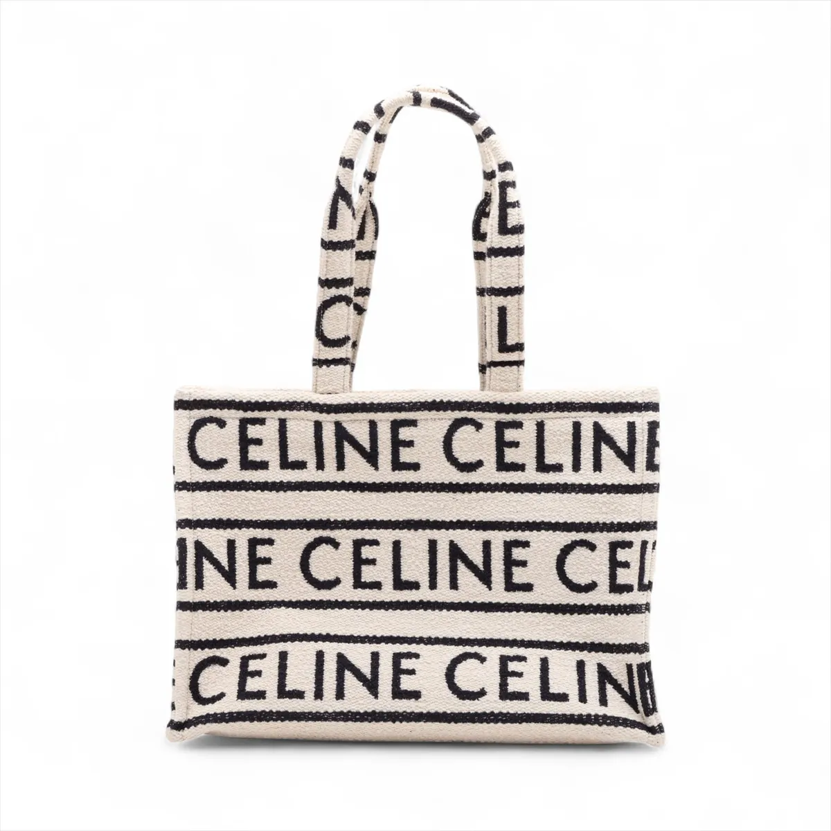 Large Cabas Thais Canvas Tote Bag, Beige — view 2