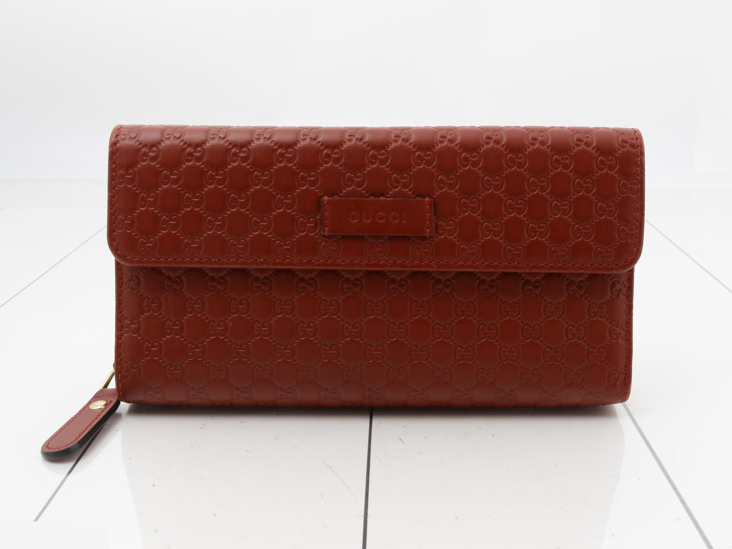 Microguccissima Tri-fold Long Wallet