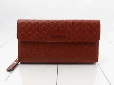 Microguccissima Tri-fold Long Wallet