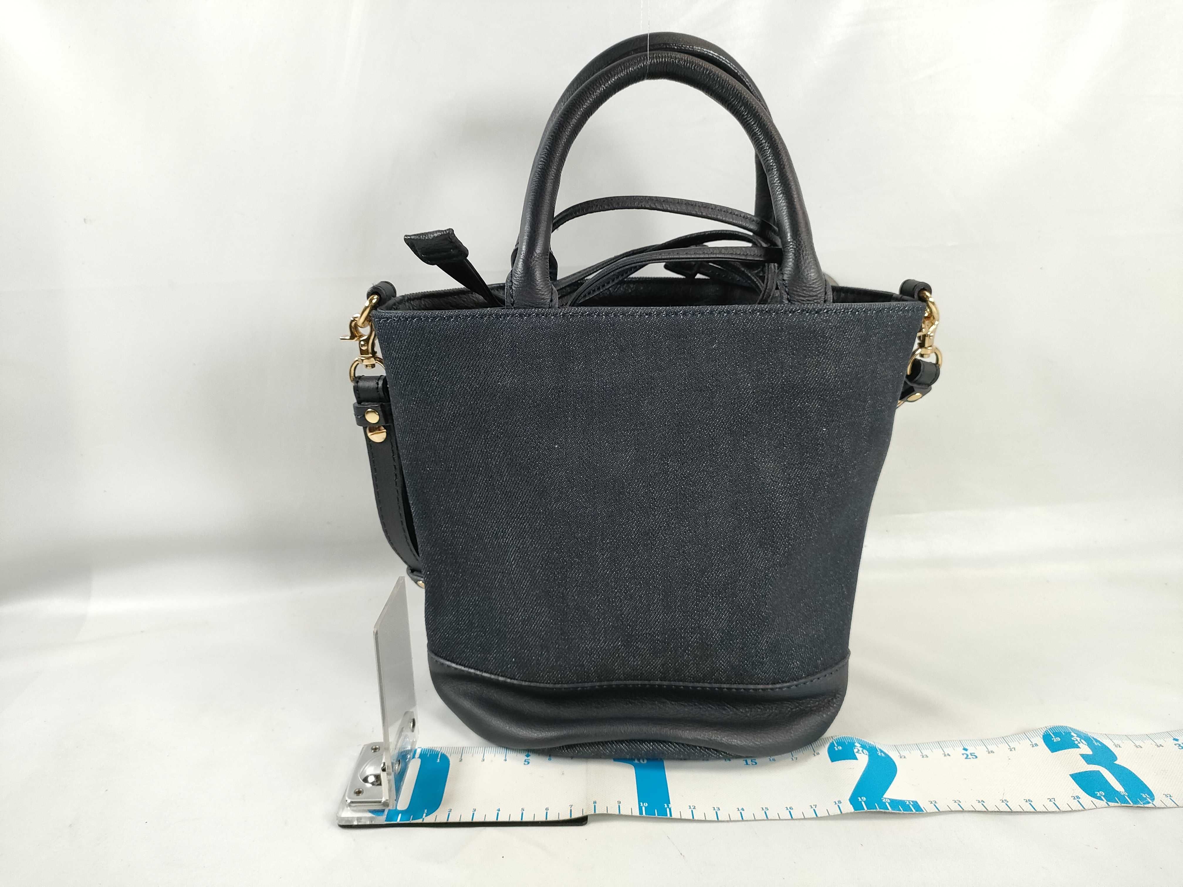 Blue Label Denim Nova Check 2-Way Shoulder Bag with Strap (Handbag) — view 2
