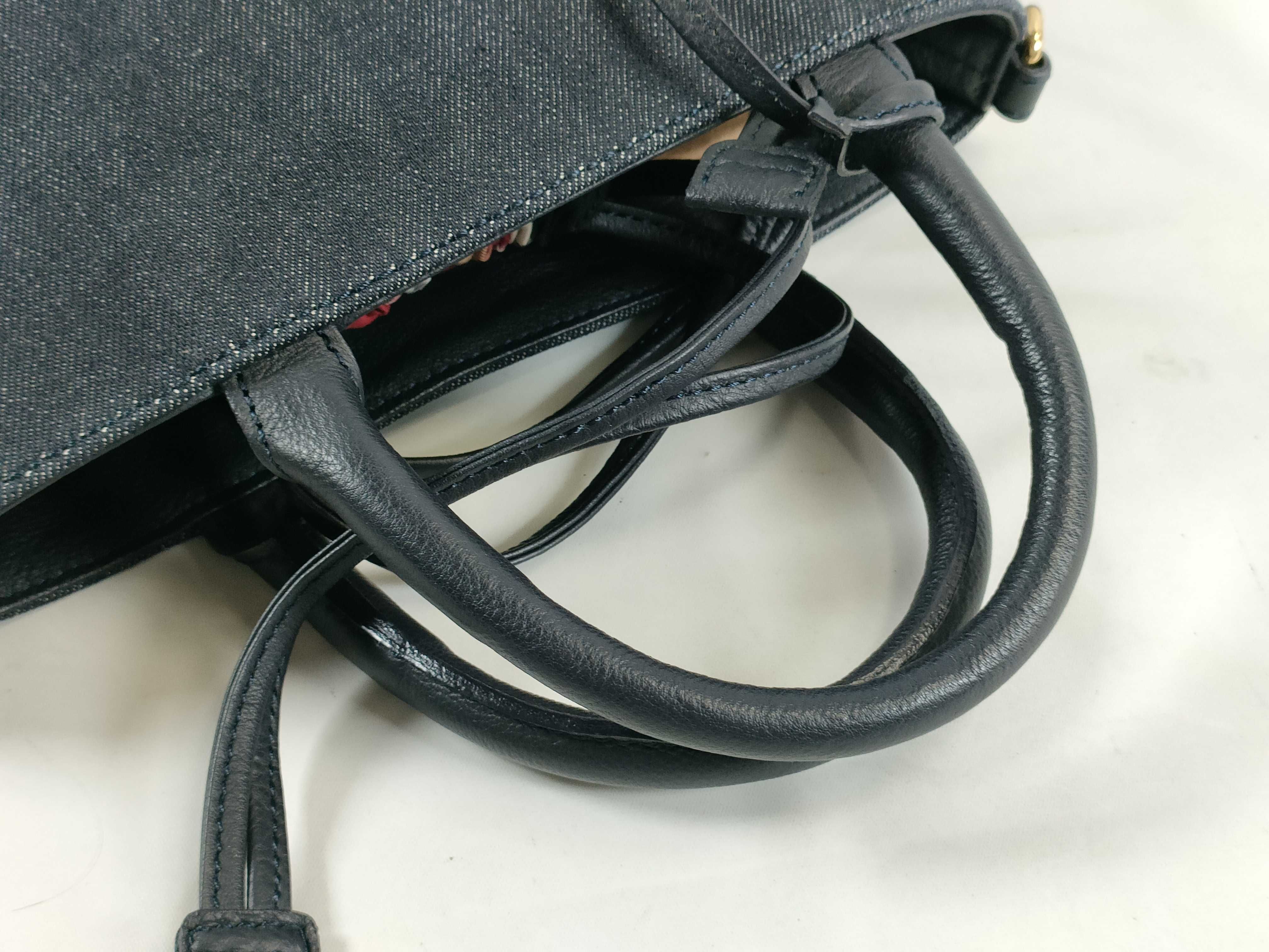 Blue Label Denim Nova Check 2-Way Shoulder Bag with Strap (Handbag) — view 3