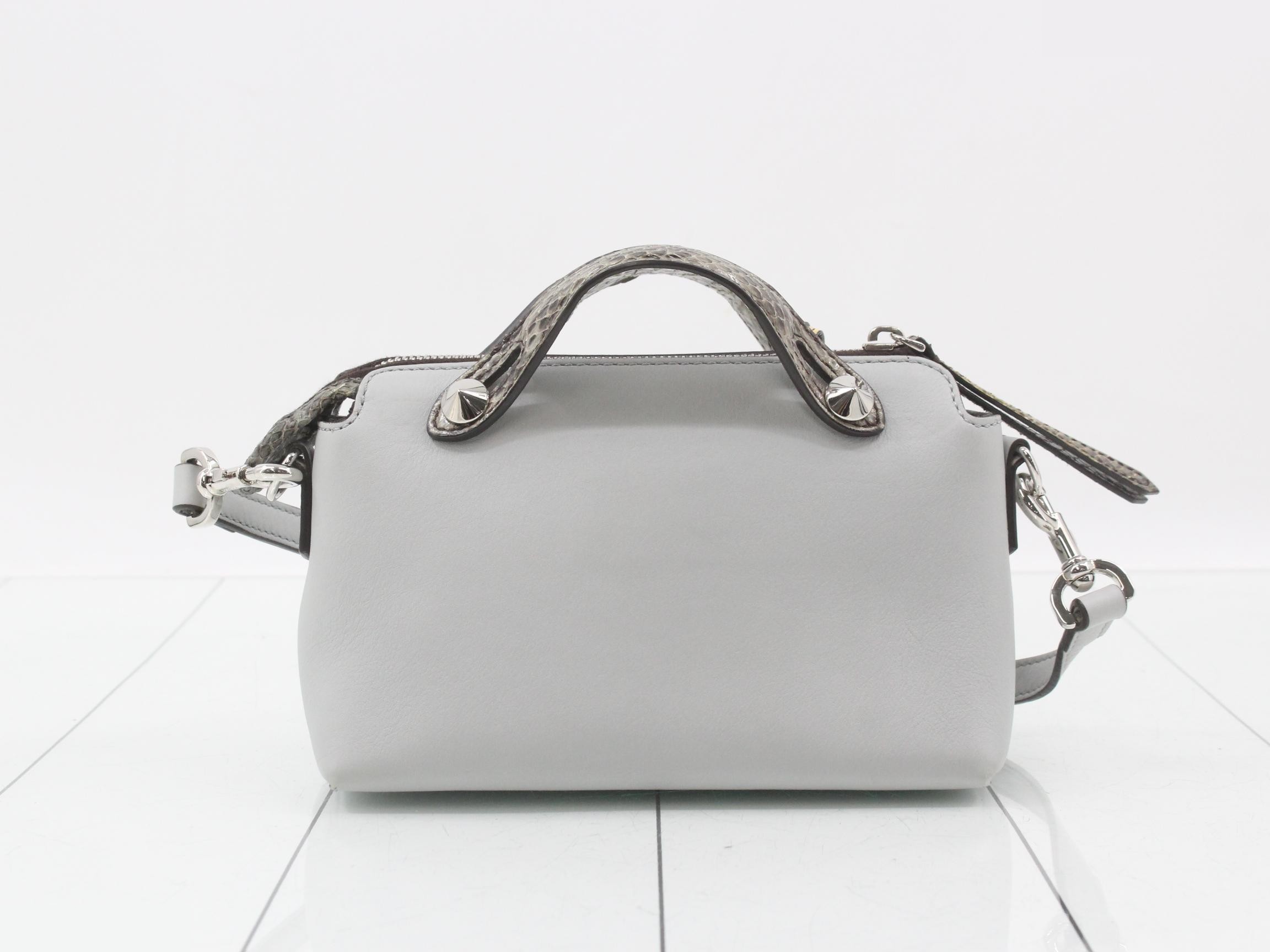 By the Way Mini Leather/Light Blue Snakeskin — view 2