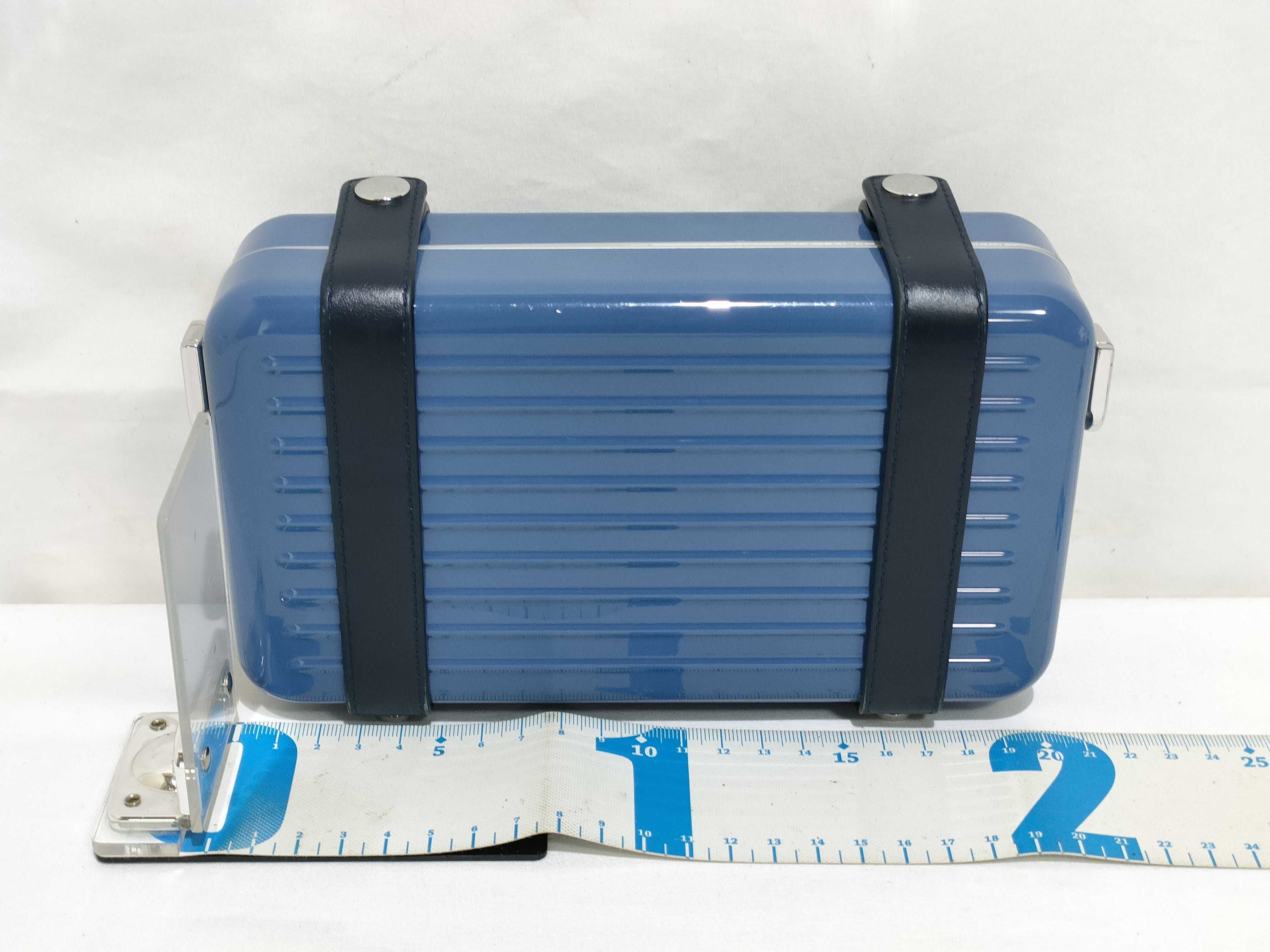 ID - Personal polycarbonate x Cowskin Shoulder bag Blue — view 2