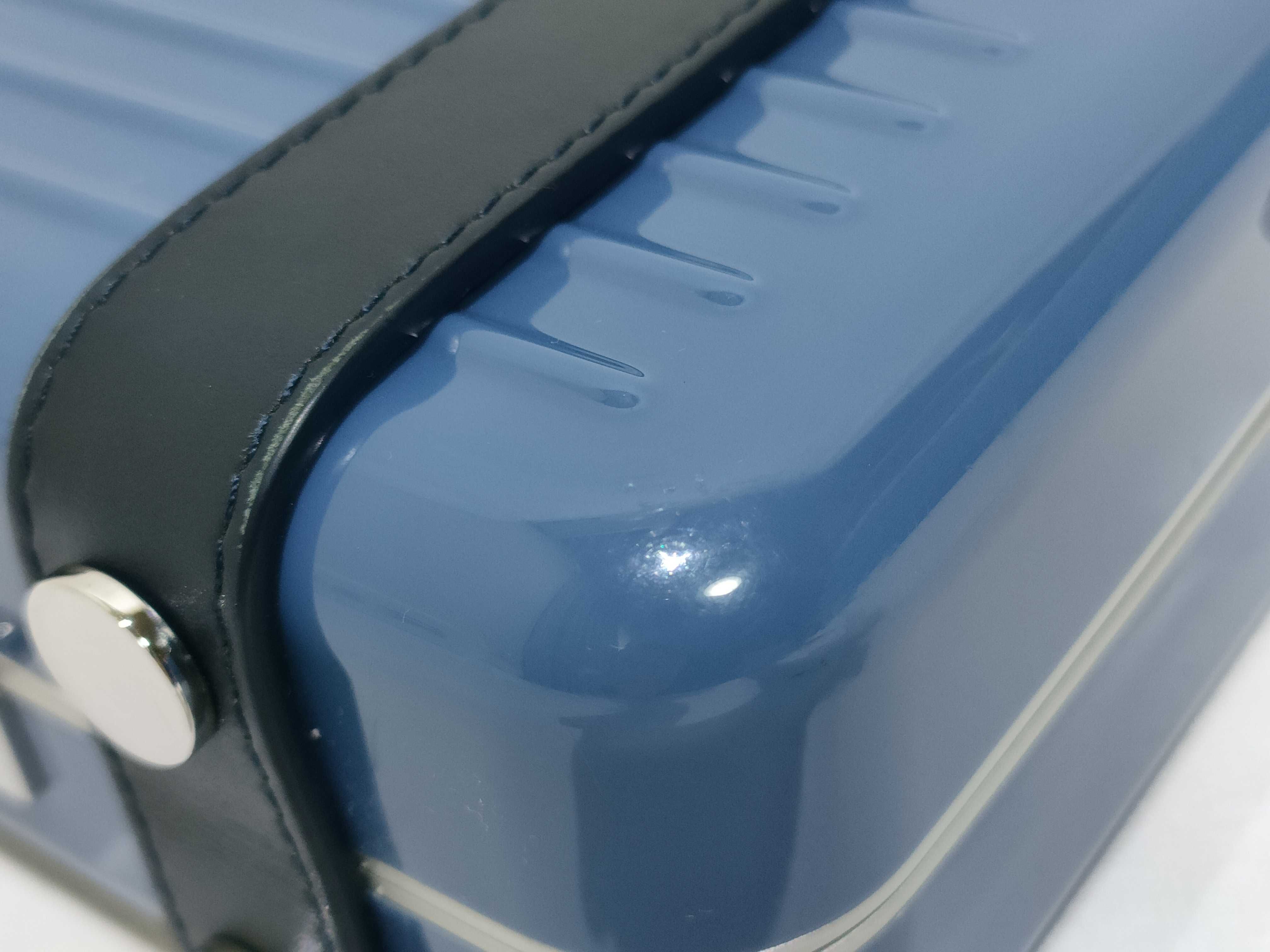 ID - Personal polycarbonate x Cowskin Shoulder bag Blue — view 3