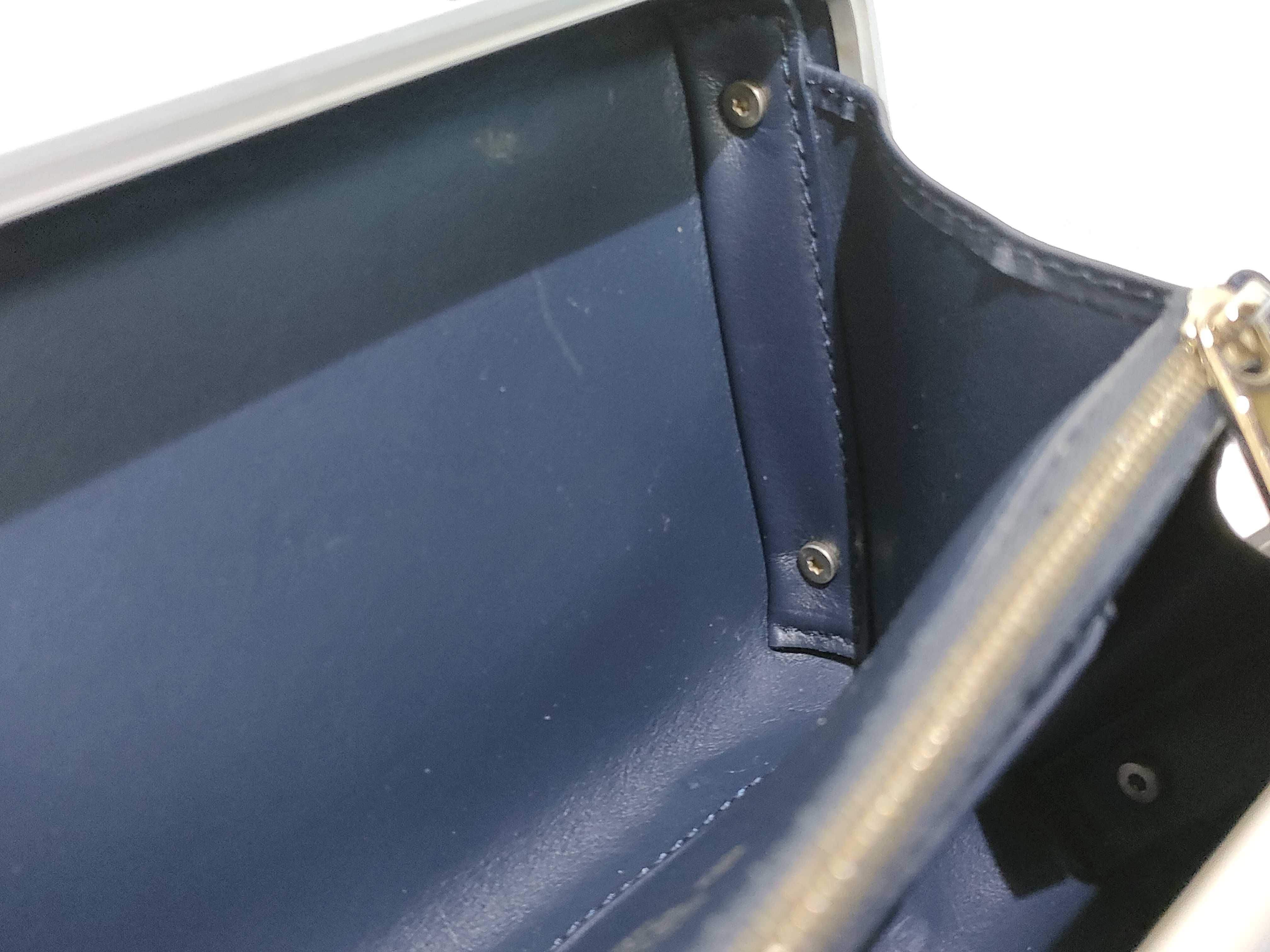 ID - Personal polycarbonate x Cowskin Shoulder bag Blue — view 9