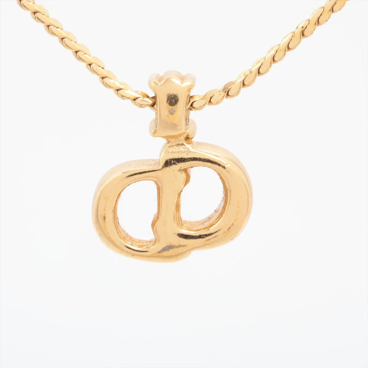 CD Logo Necklace GP Gold — view 2