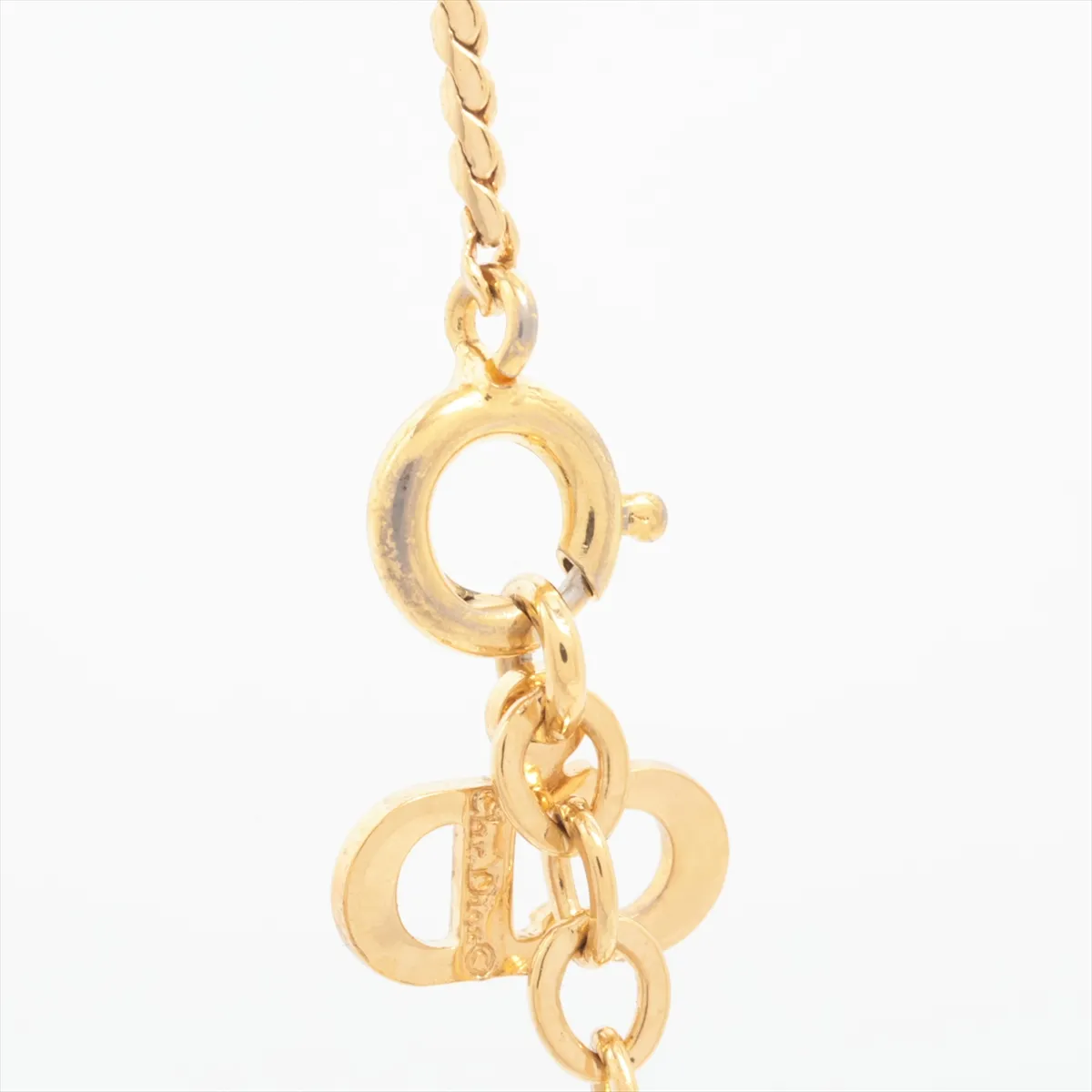 CD Logo Necklace GP Gold — view 3