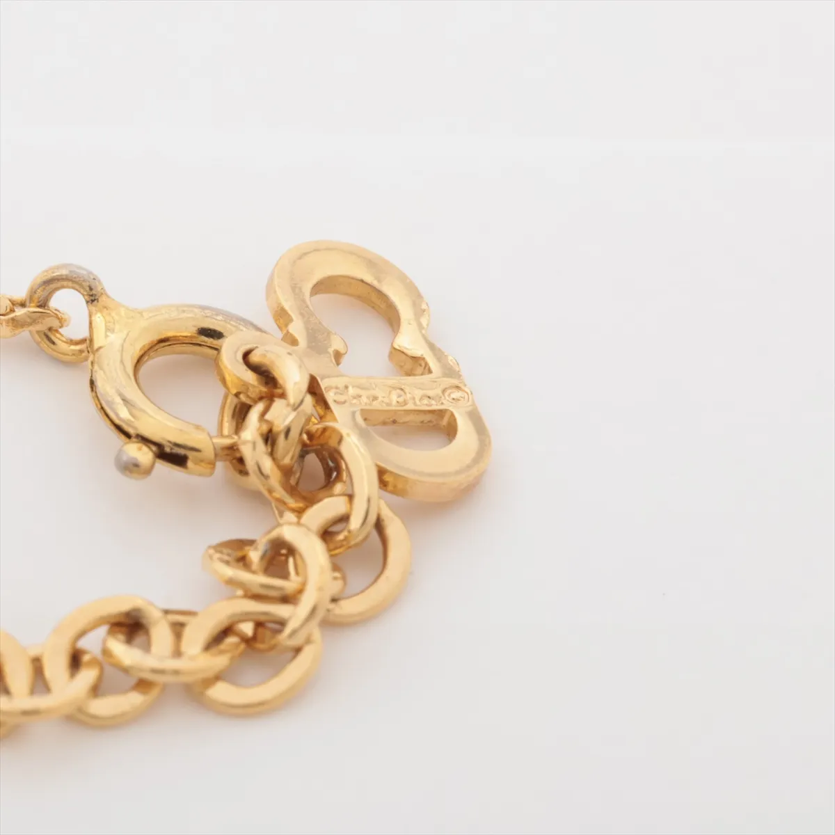 CD Logo Necklace GP Gold — view 4