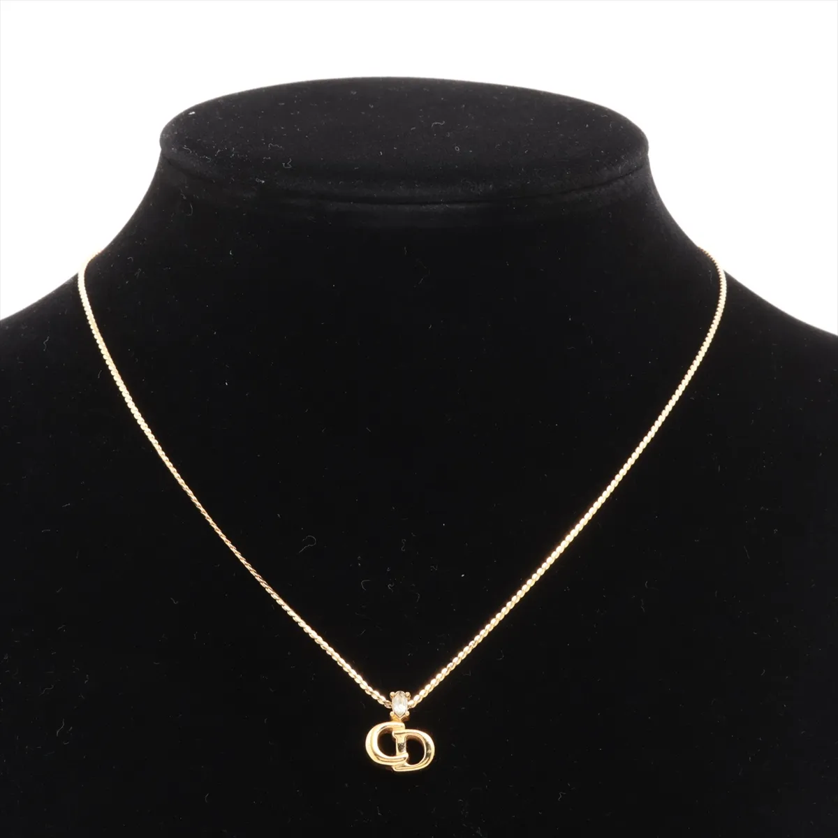 CD Logo Necklace GP Gold — view 5