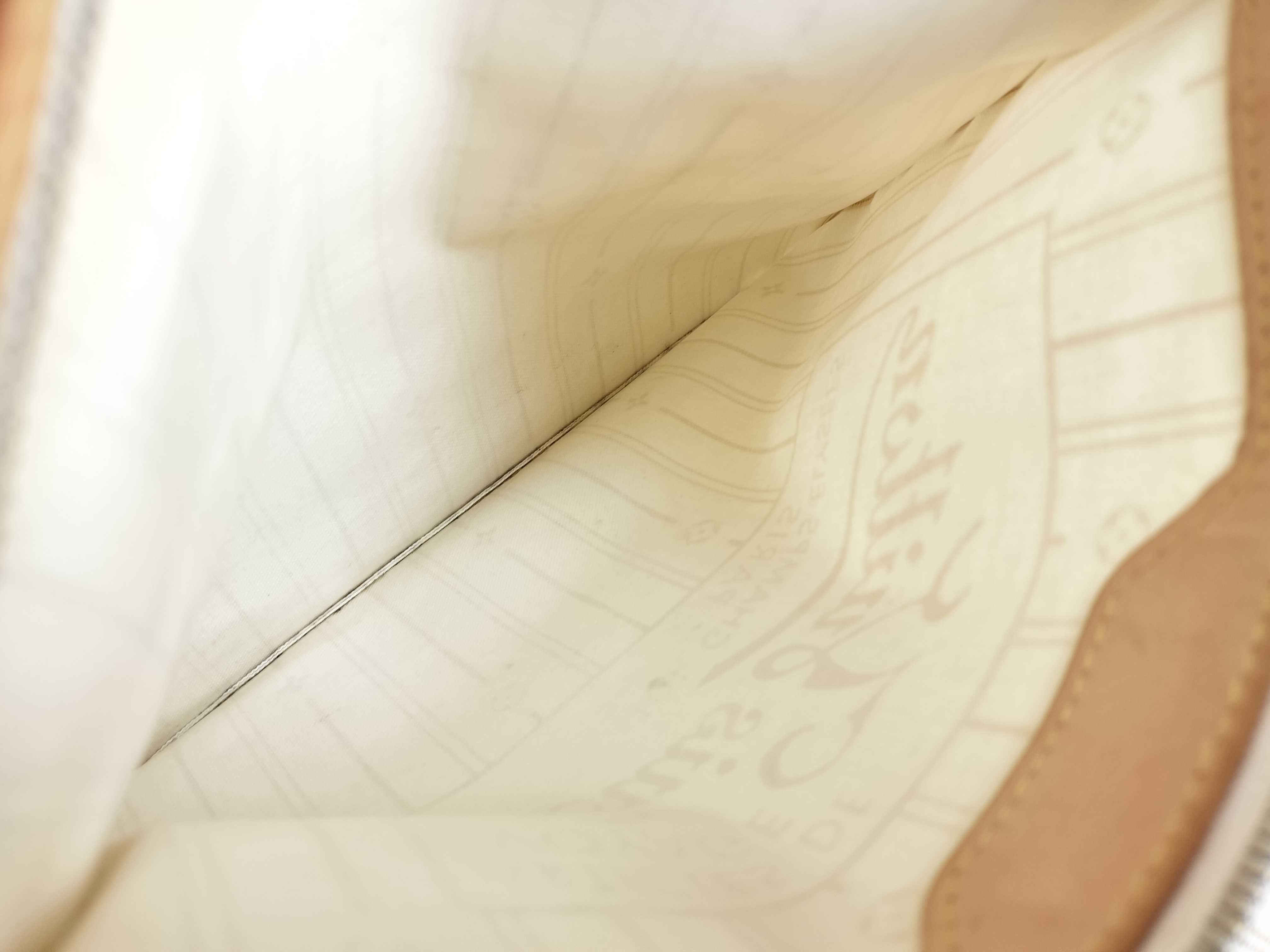 Damier Azur Neverfull Tote Bag White Canvas N — view 11