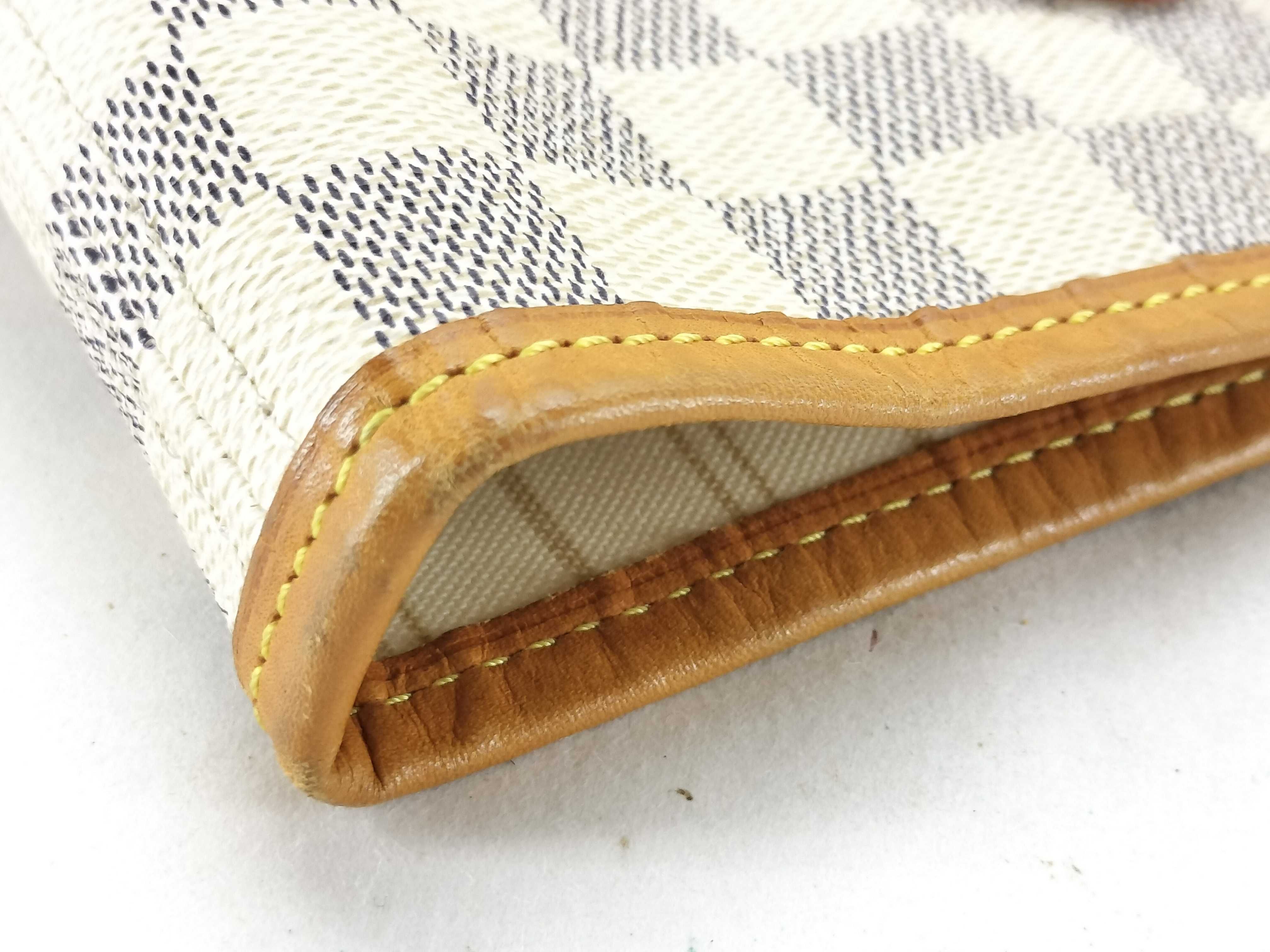 Damier Azur Neverfull Tote Bag White Canvas N — view 15