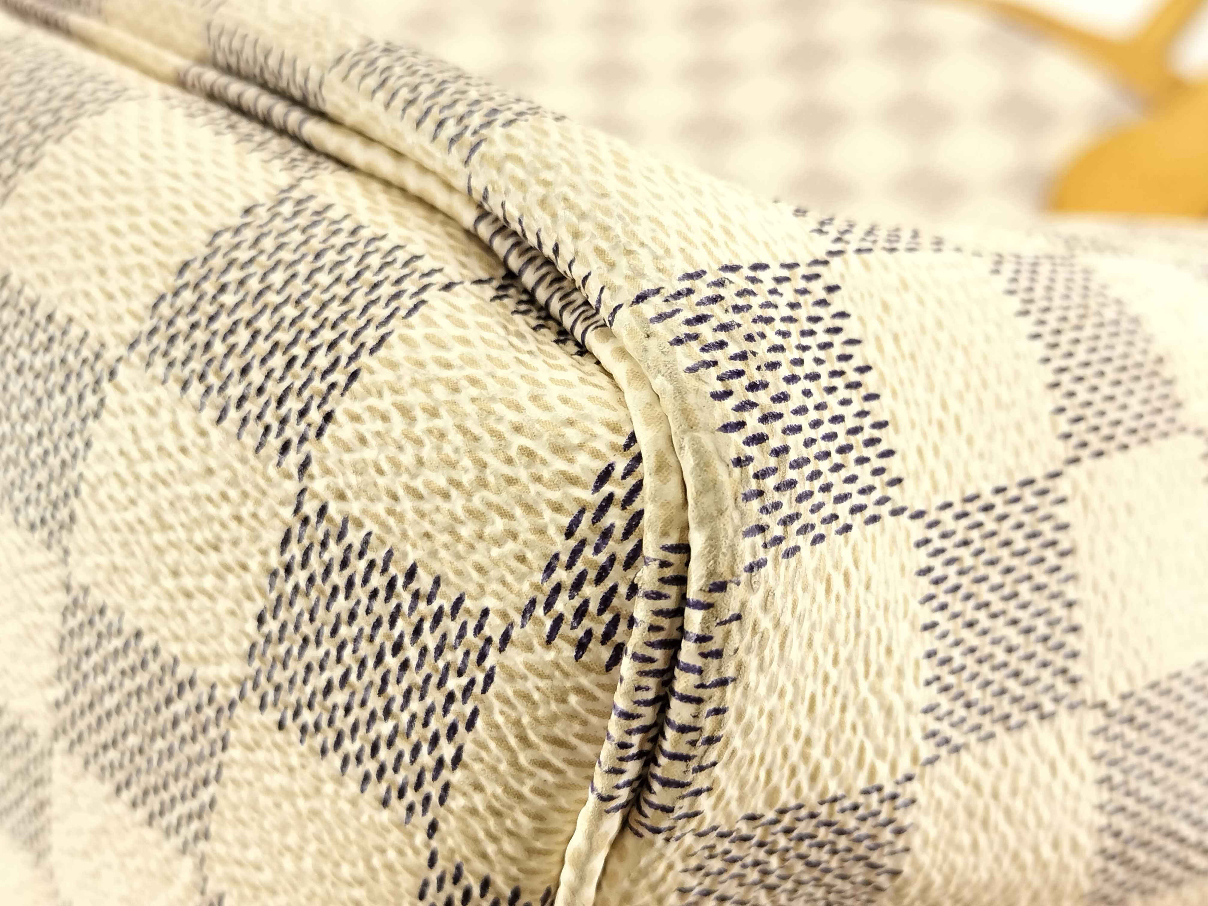 Damier Azur Neverfull Tote Bag White Canvas N — view 6