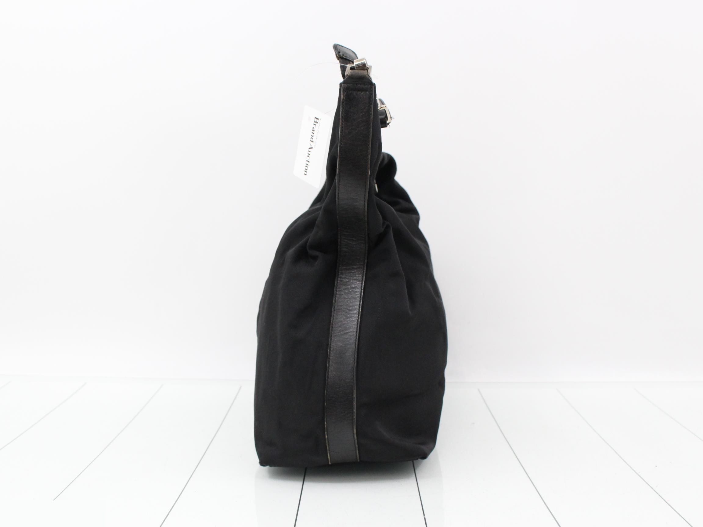 semi-shoulder bag, black — view 3