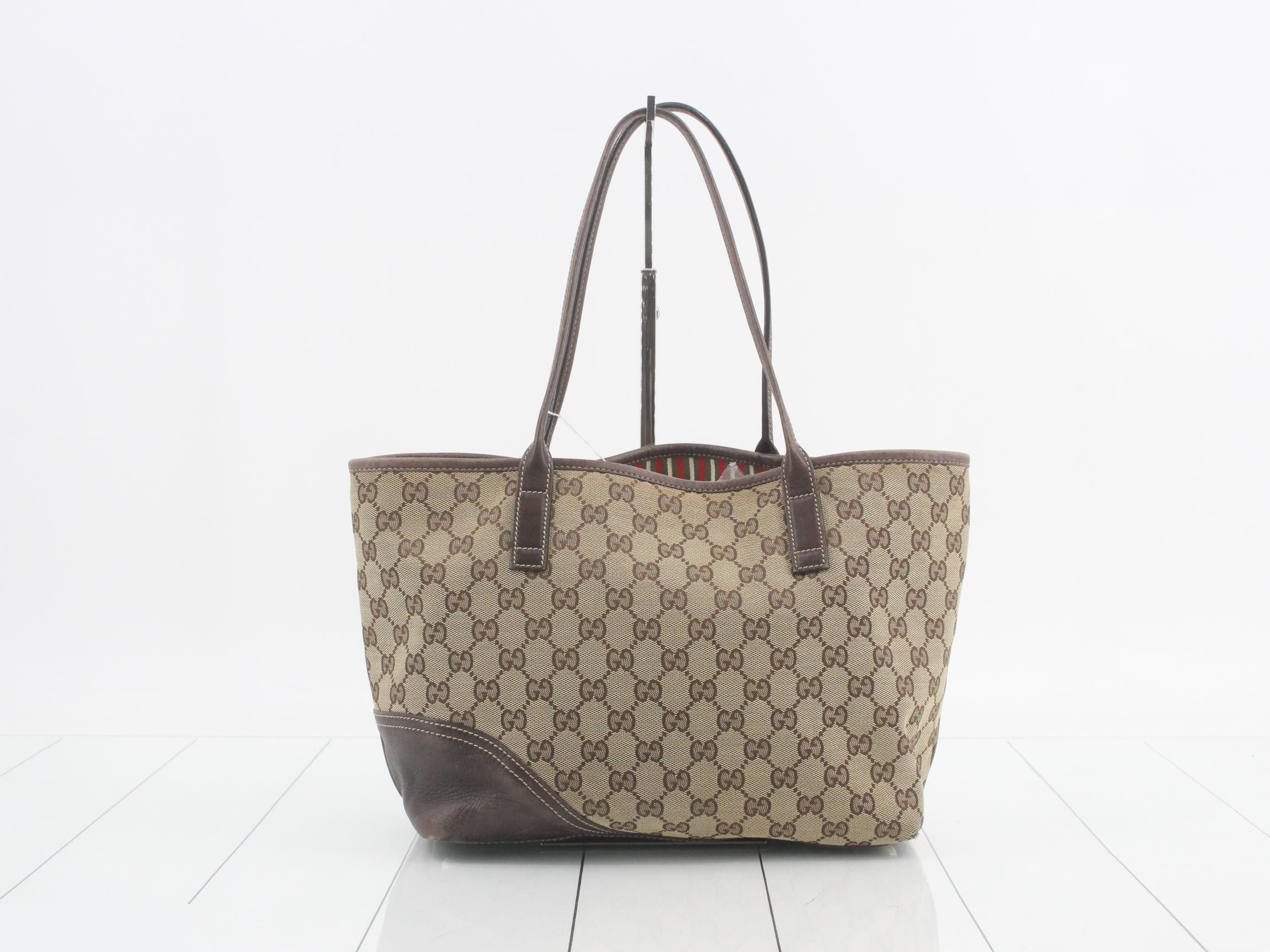 GG Canvas Leather Tote Bag — view 2