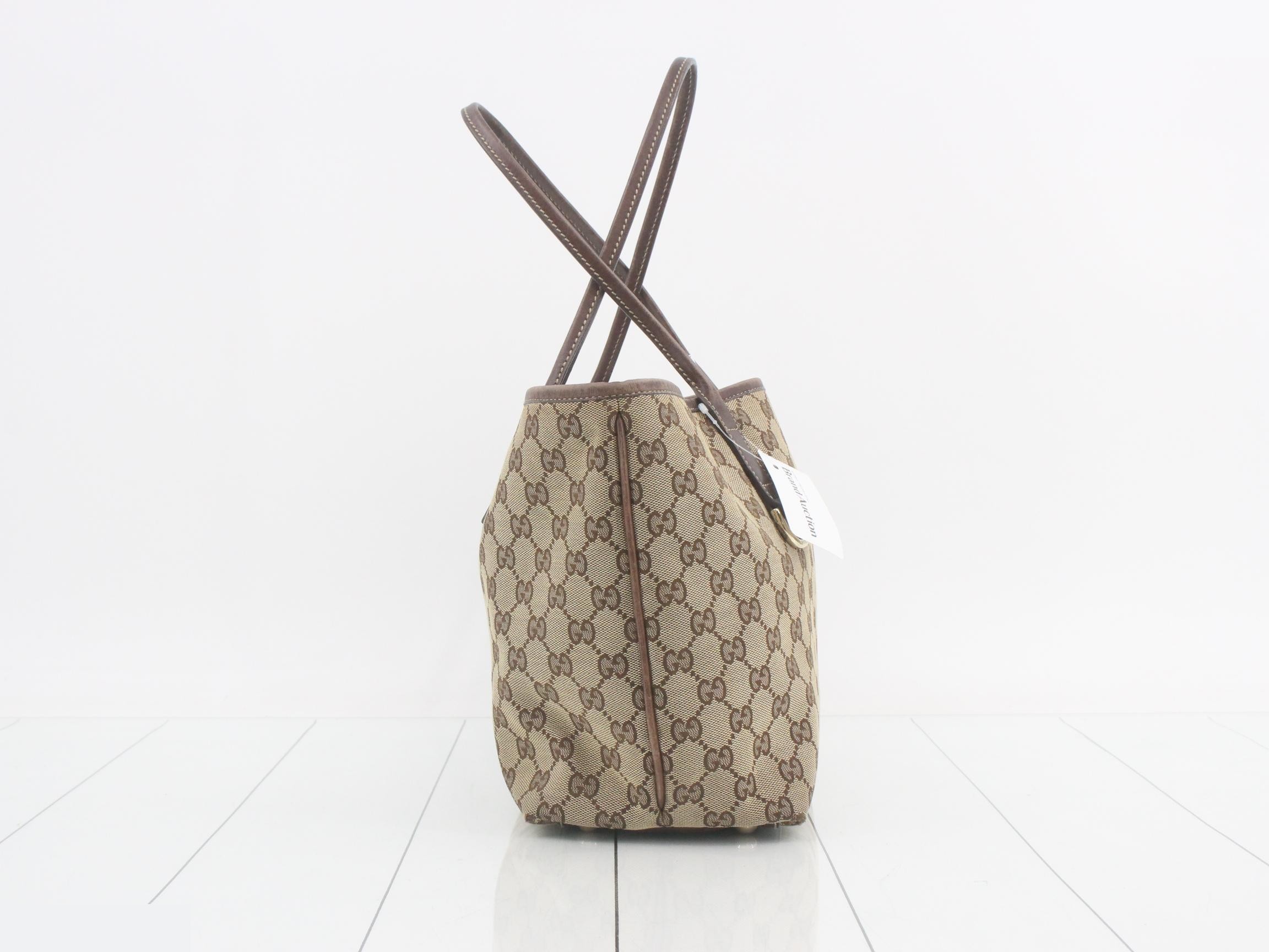 GG Canvas Leather Tote Bag — view 4