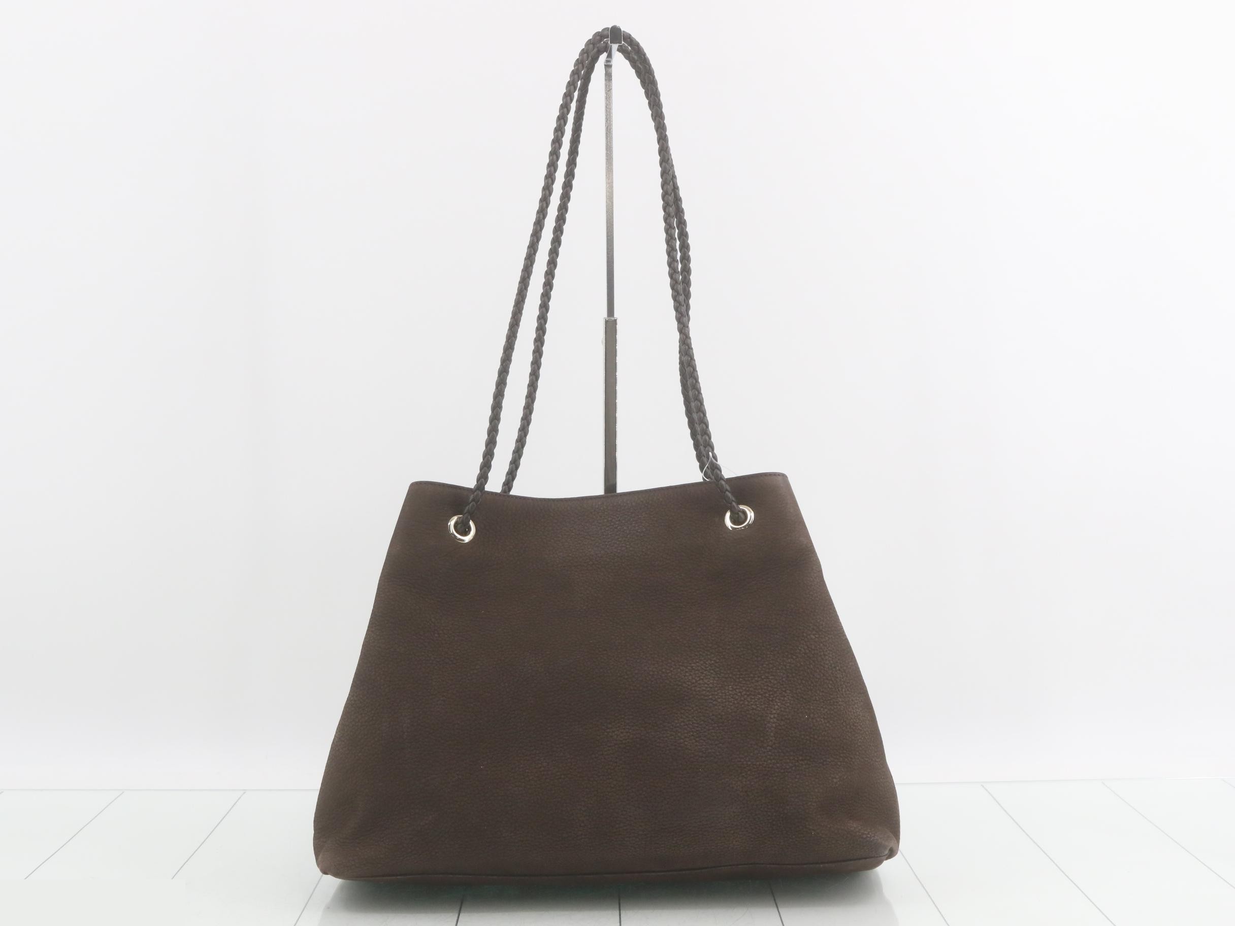 Leather shoulder bag, brown — view 2