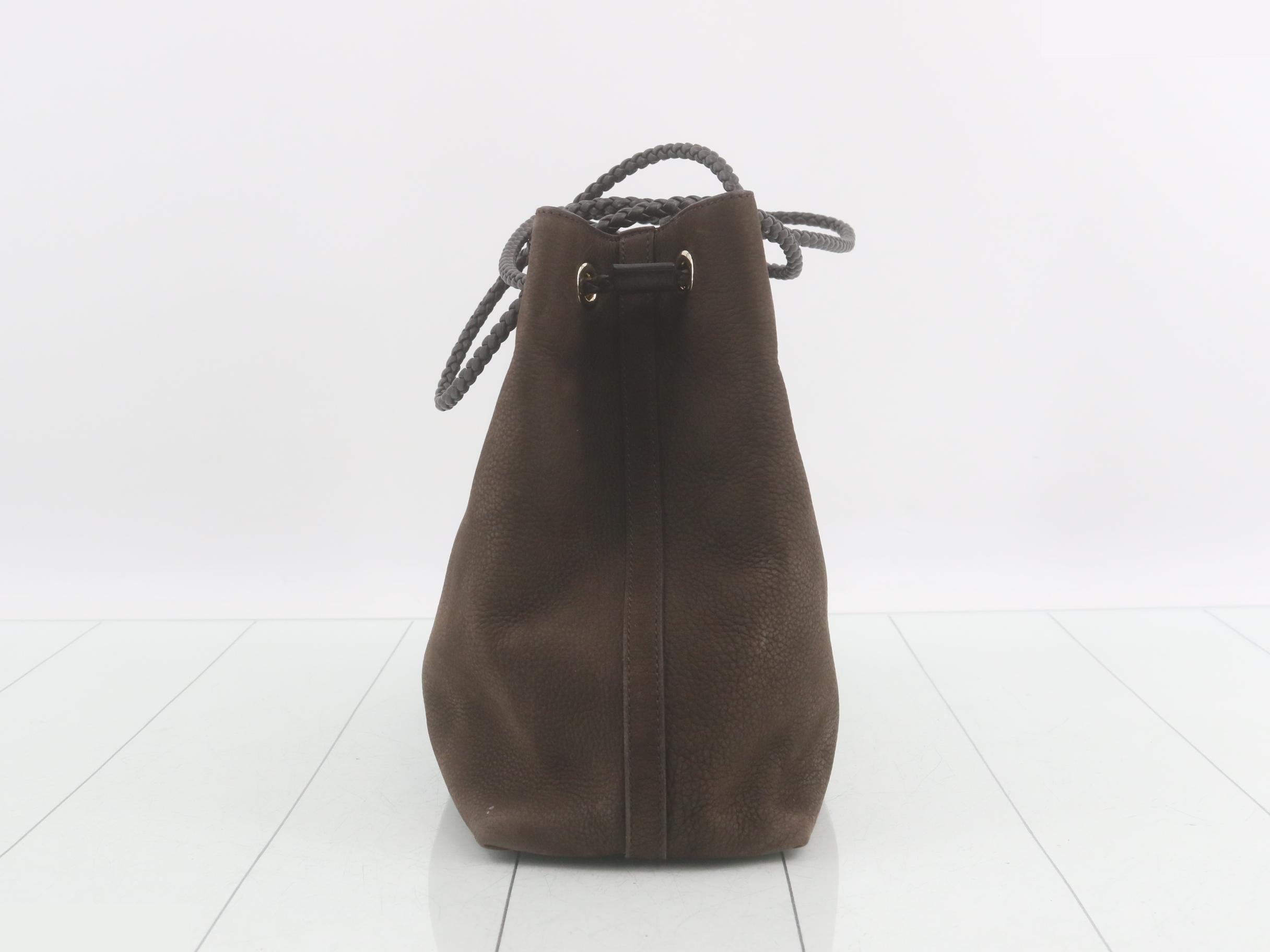 Leather shoulder bag, brown — view 3