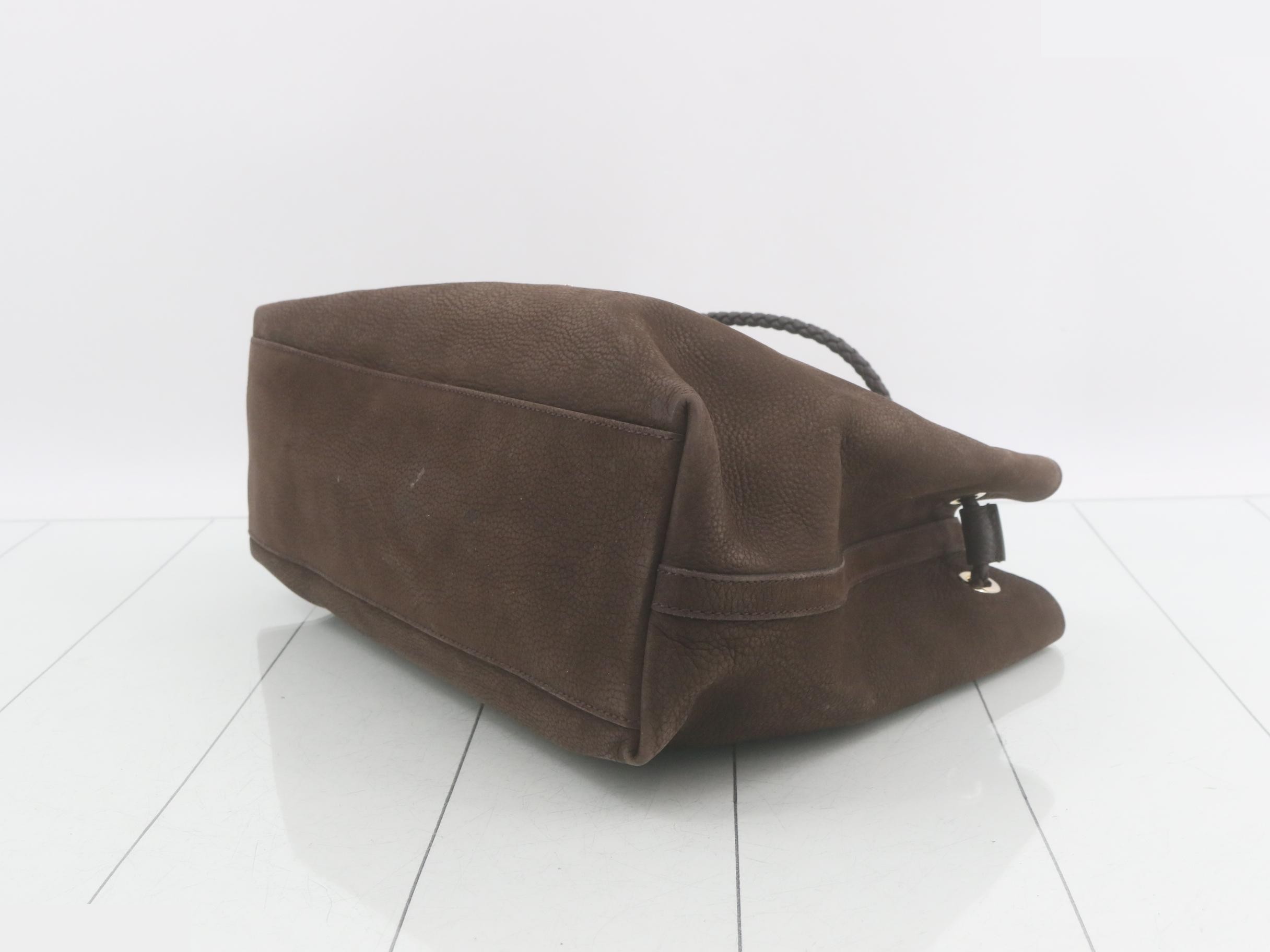 Leather shoulder bag, brown — view 6