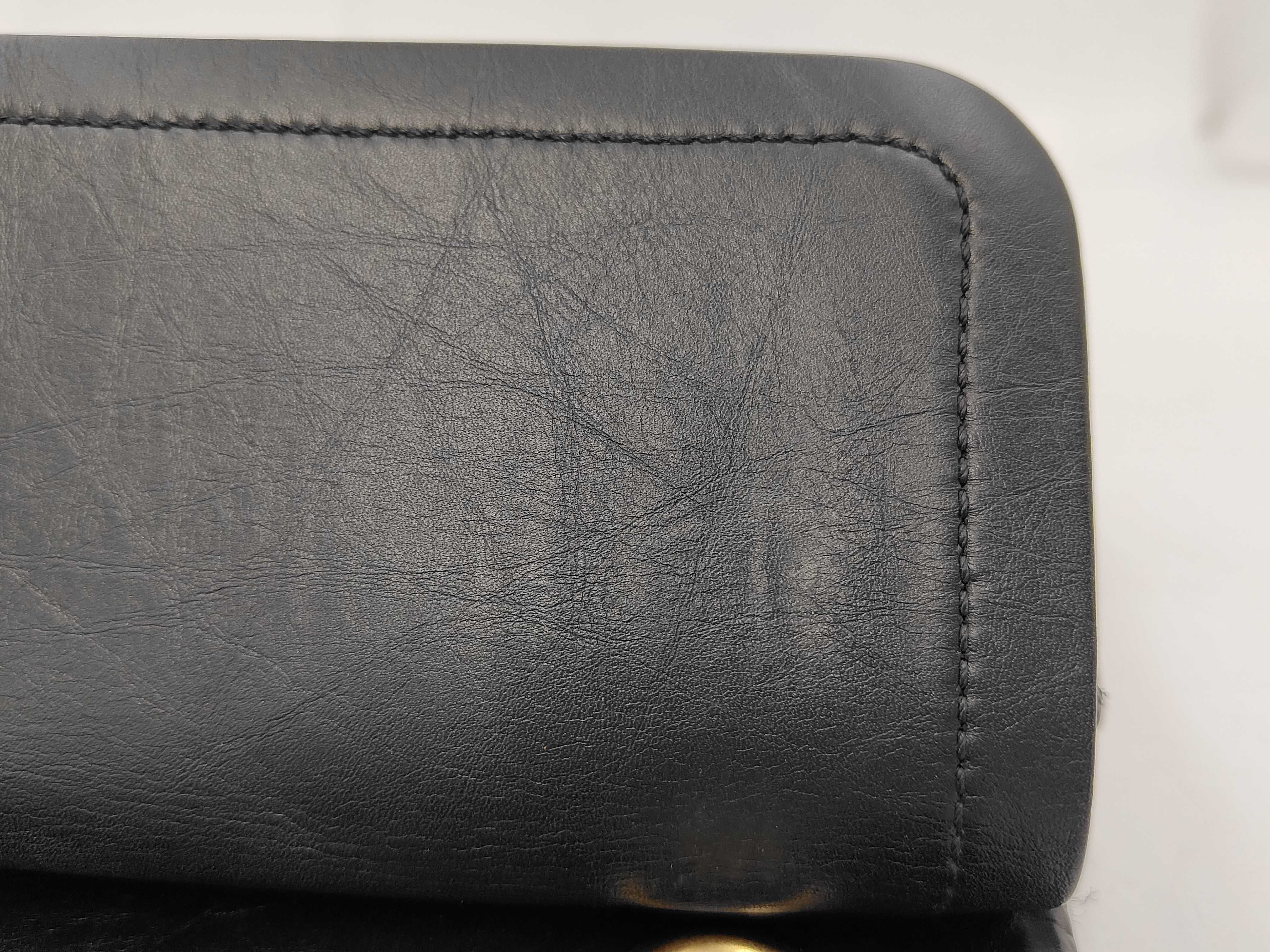 2.55 Double Flap Calfskin Black GP Shoulder Bag — view 11