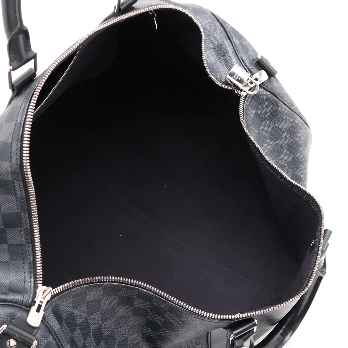 Damier Graphite Keepall Bandoulière 55 N41413 Black (RFID detected) — view 7