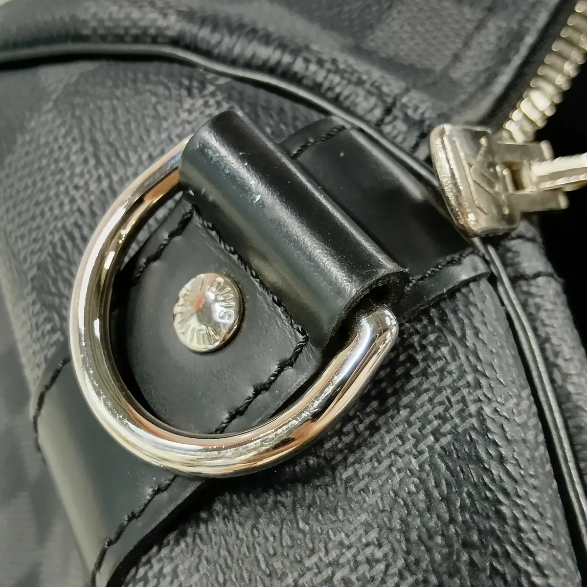 Damier Graphite Keepall Bandoulière 55 N41413 Black (RFID detected) — view 10