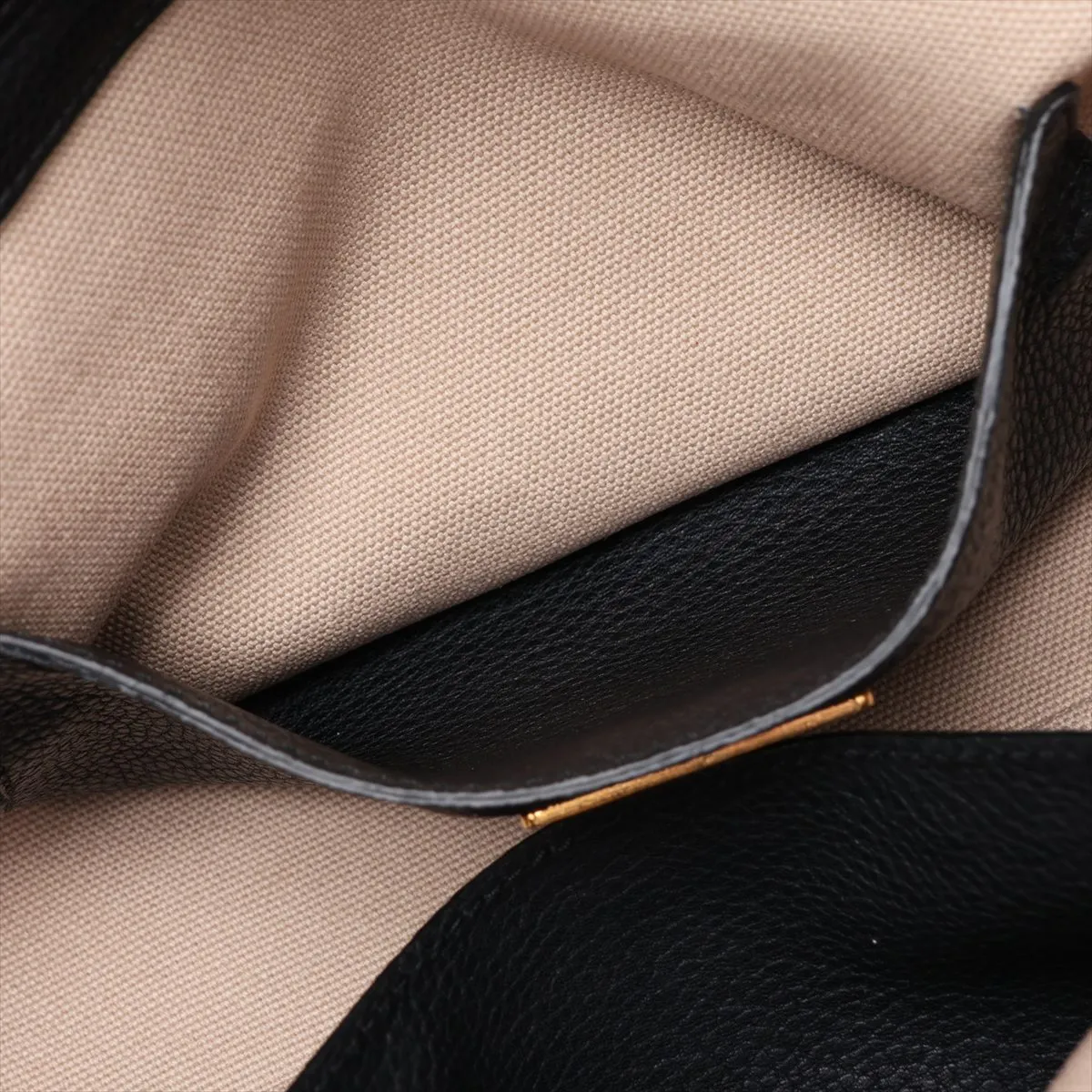 Vitello Grain Leather 2-Way Handbag, Black BN2769 — view 10