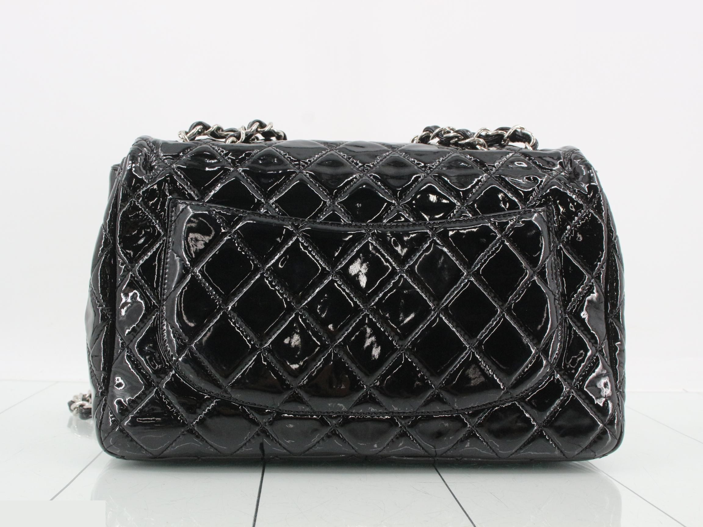 Matelassé Enamel Double Chain Shoulder Bag — view 2