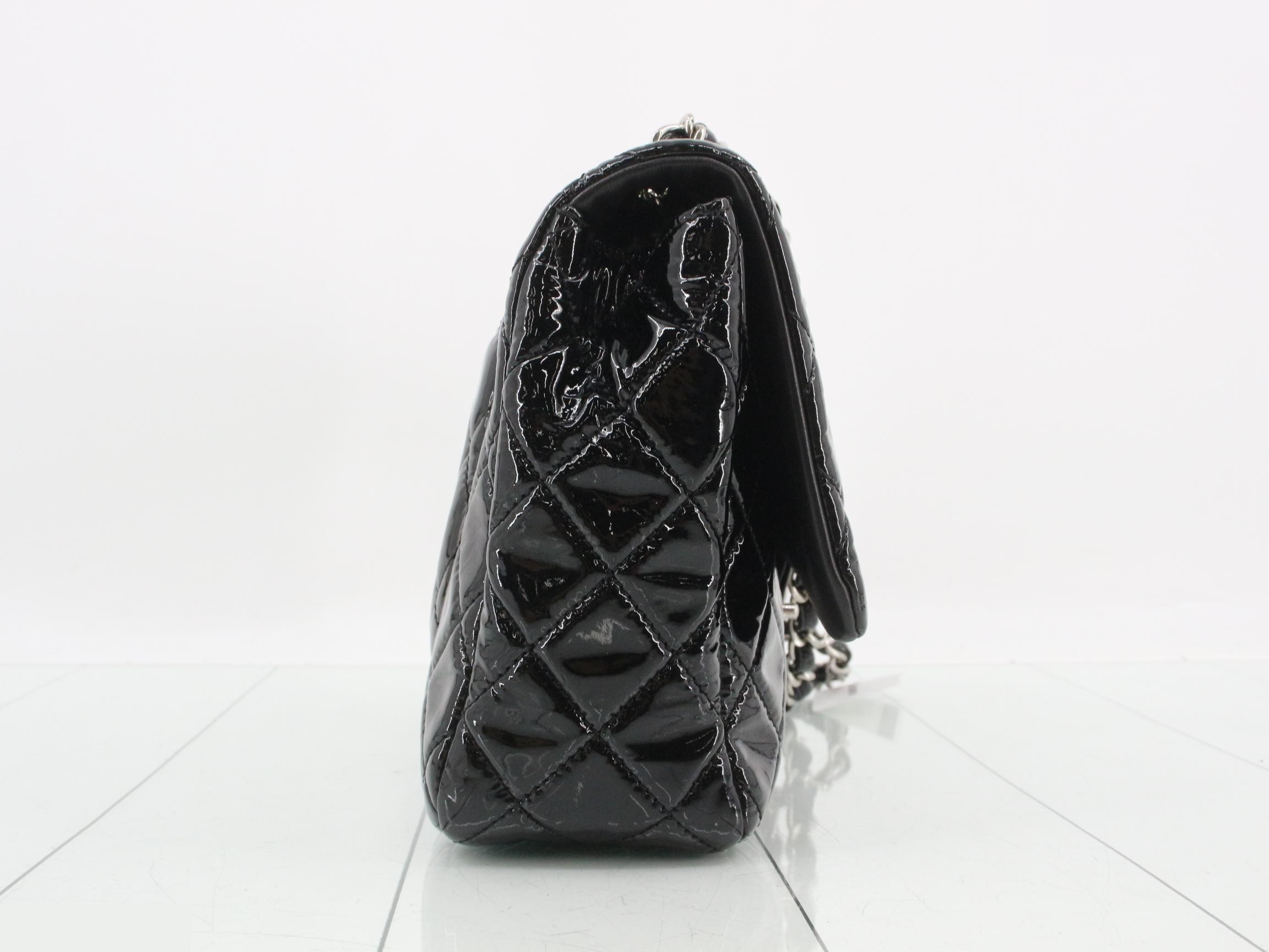 Matelassé Enamel Double Chain Shoulder Bag — view 4