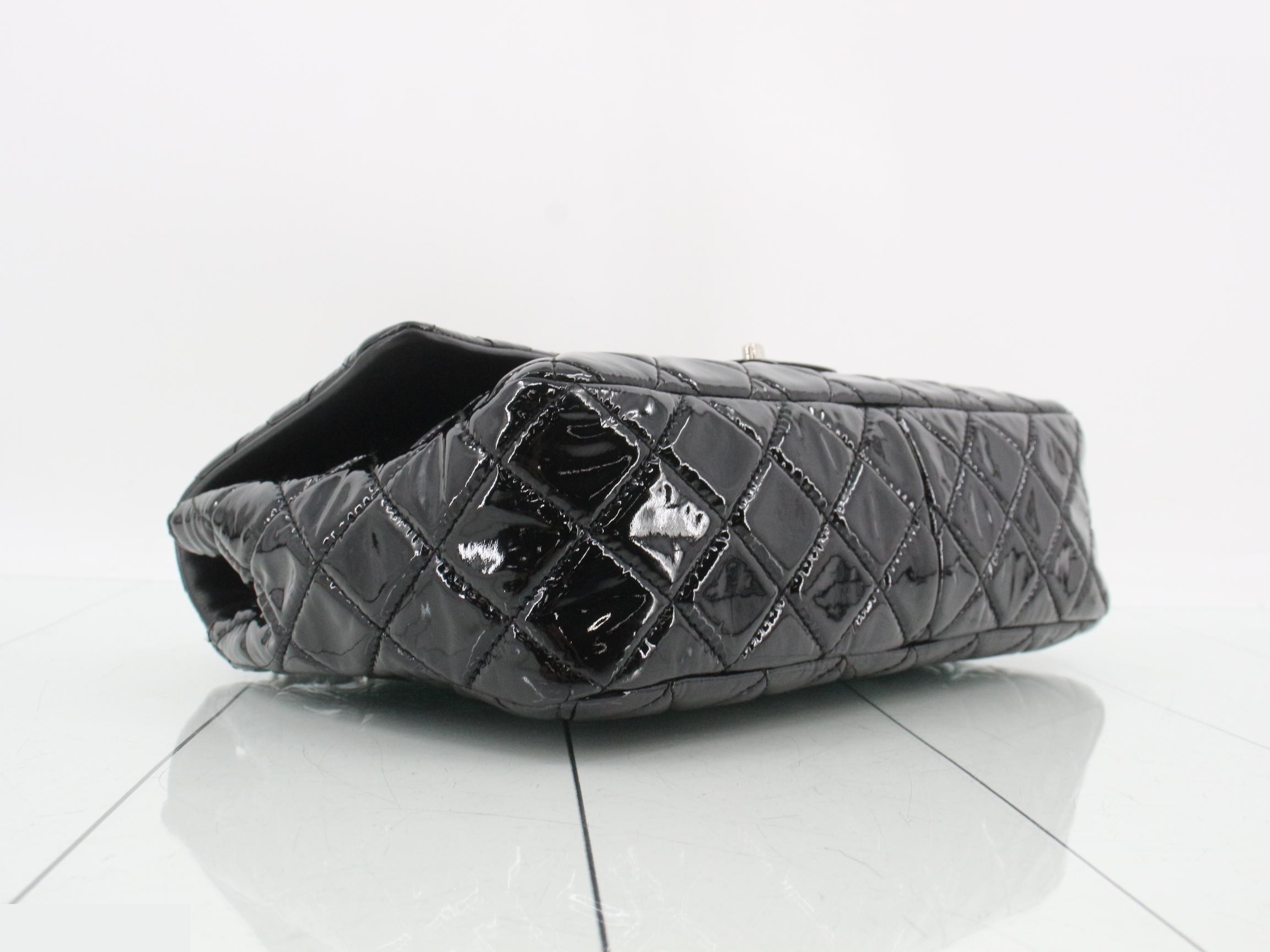 Matelassé Enamel Double Chain Shoulder Bag — view 5