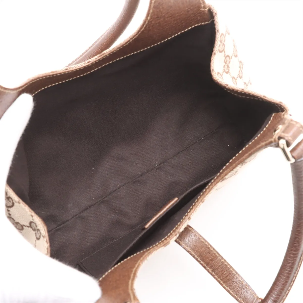 New Jackie Canvas x Leather Handbag Beige x Brown 145824 — view 7