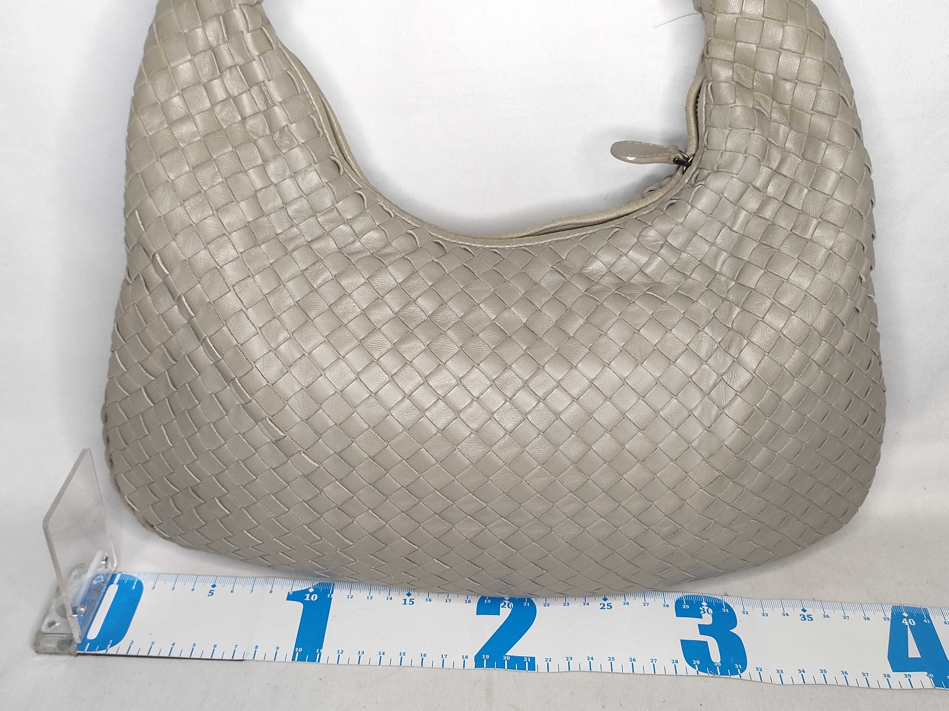 Intrecciato SG - Hobo Leather Shoulder bag Grey — view 2