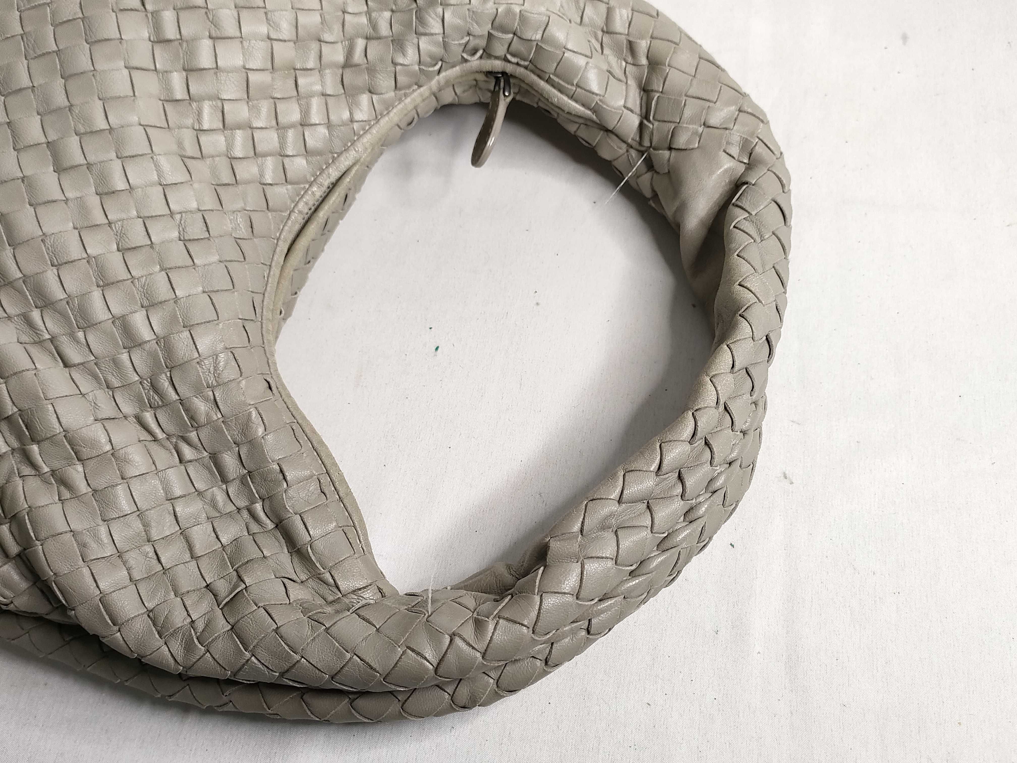 Intrecciato SG - Hobo Leather Shoulder bag Grey — view 3